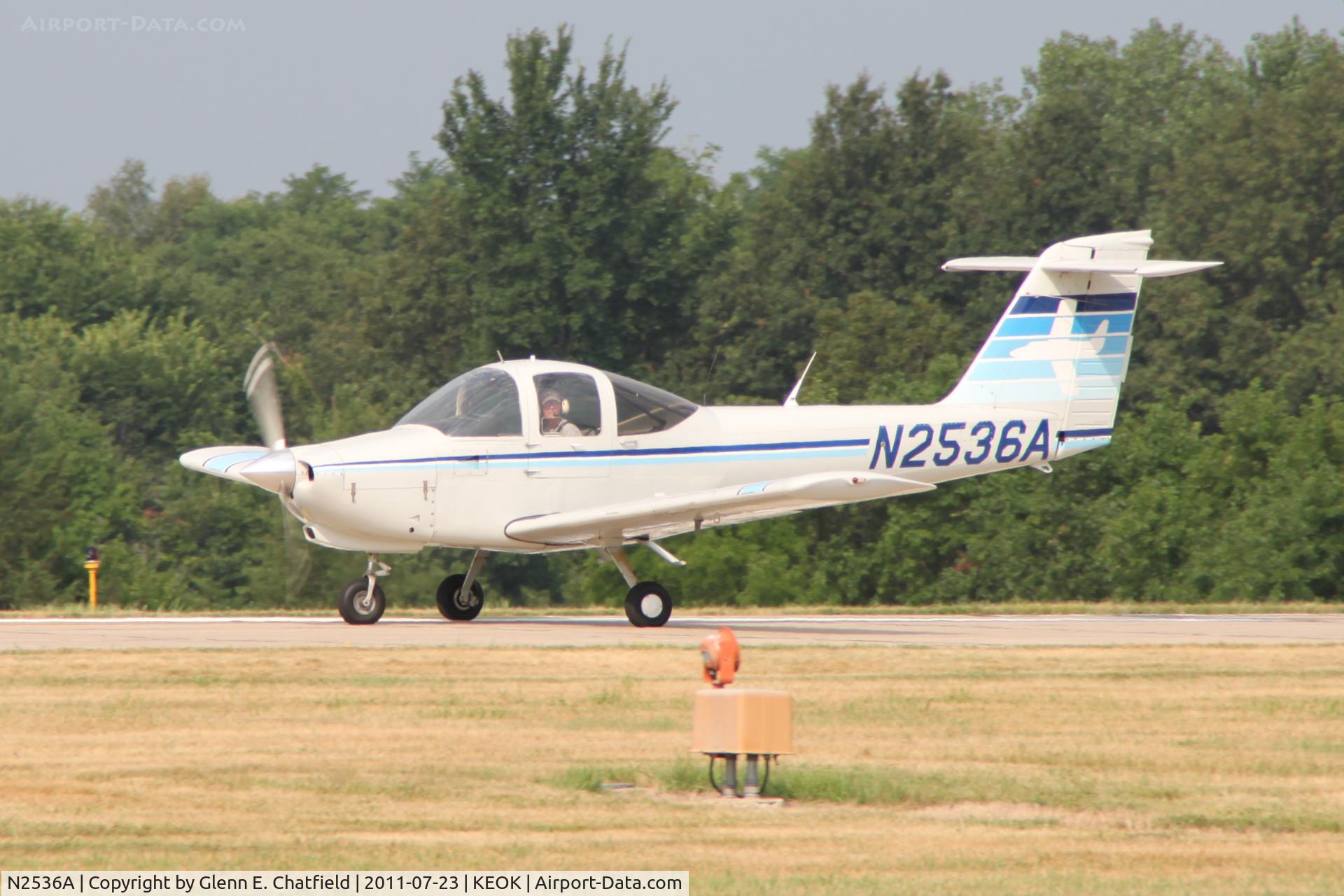 N2536A, 1978 Piper PA-38-112 Tomahawk Tomahawk C/N 38-78A0739, Departing runway 14