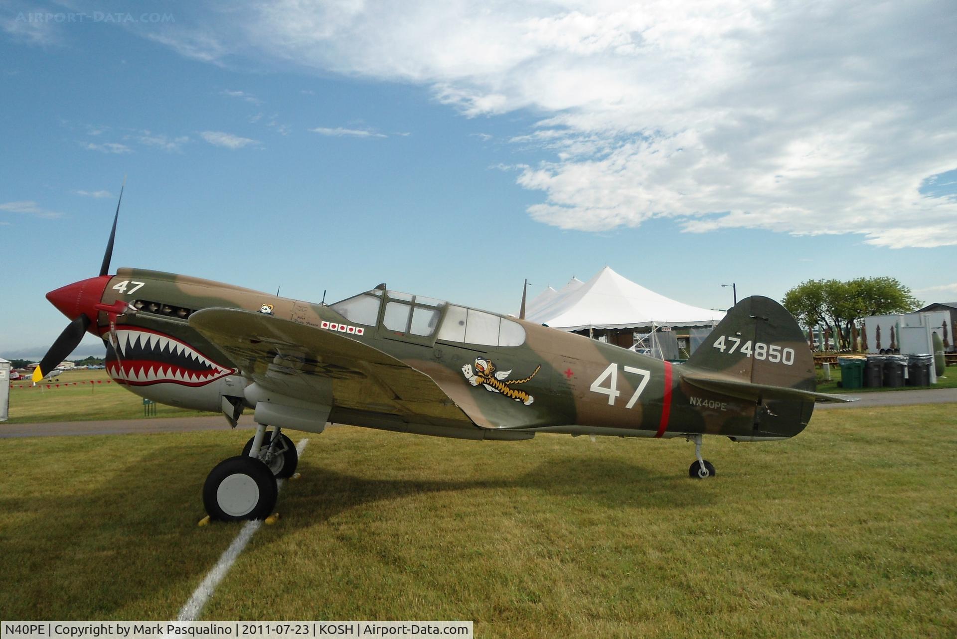 N40PE, 1942 Curtiss P-40E C/N AK905, Curtiss P-40E