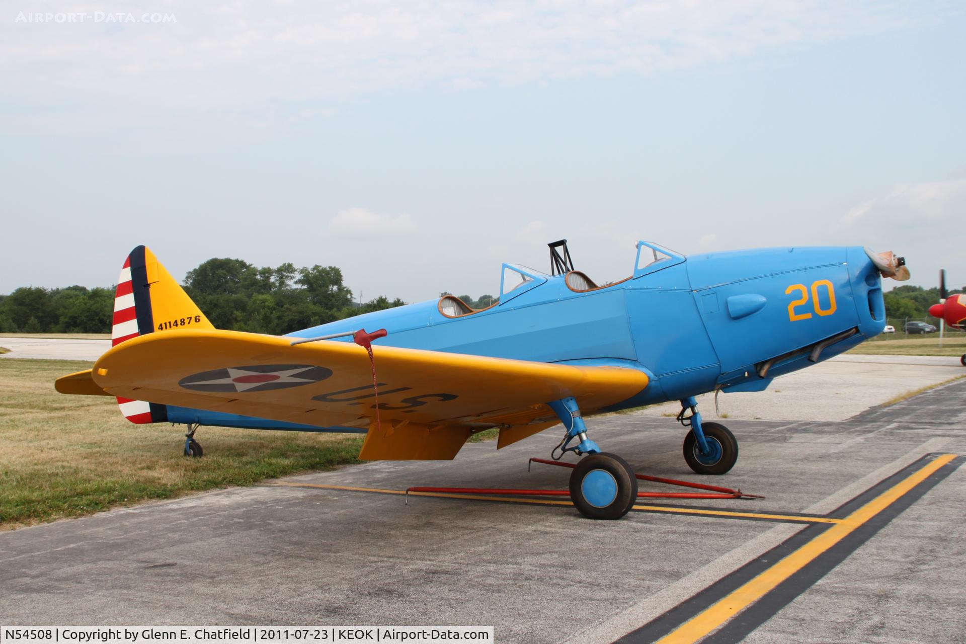 N54508, 1941 Fairchild M-62A C/N T41-831, Displayed at the L-bird fly-in breakfast.