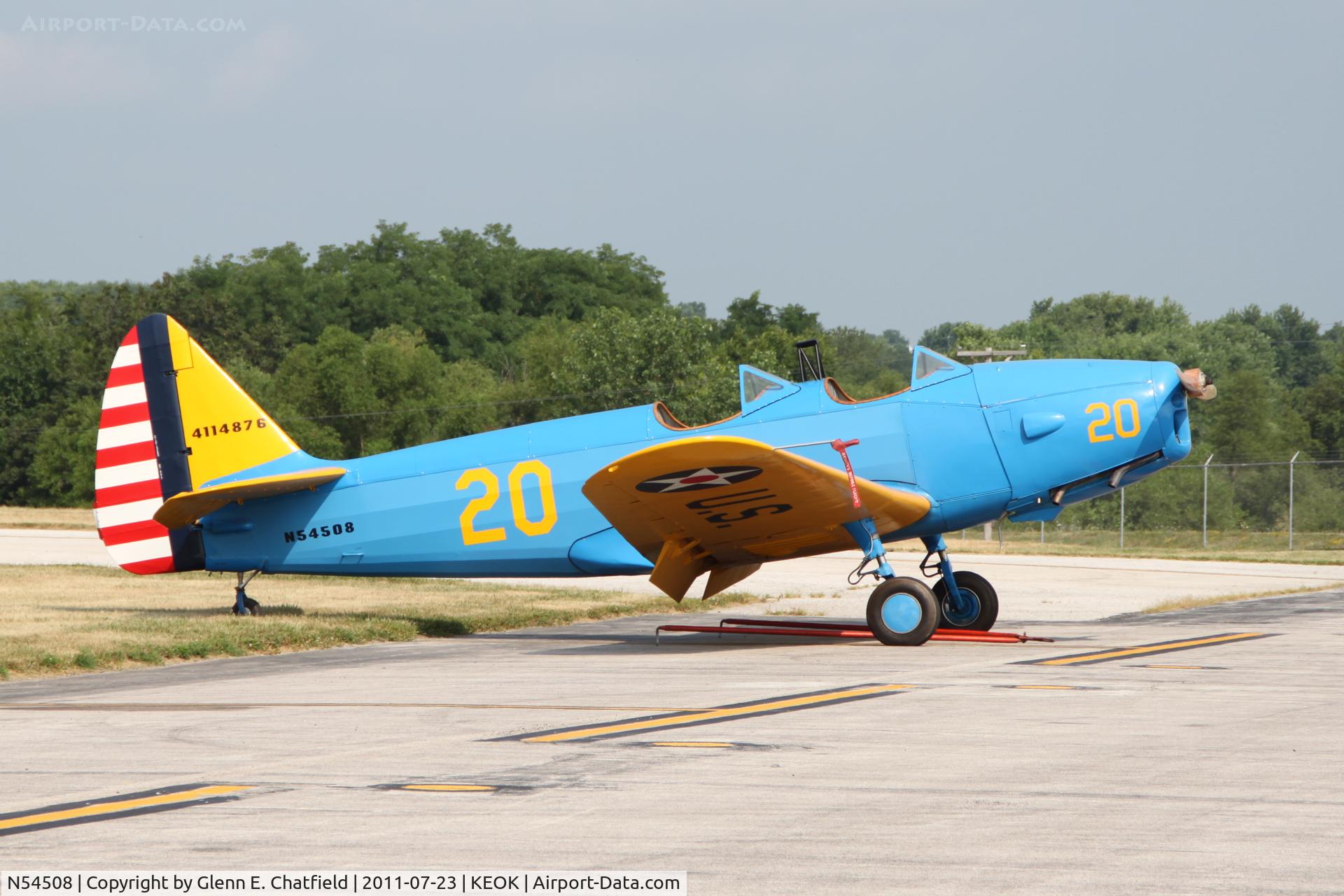 N54508, 1941 Fairchild M-62A C/N T41-831, Displayed for the L-bird fly-in breakfast