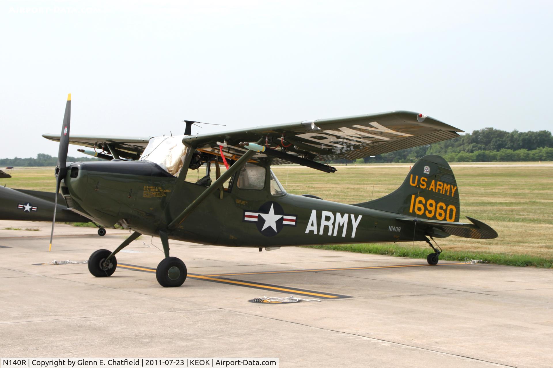 N140R, 1951 Cessna L-19A Bird Dog C/N 22834, At the L-bird fly-in breakfast