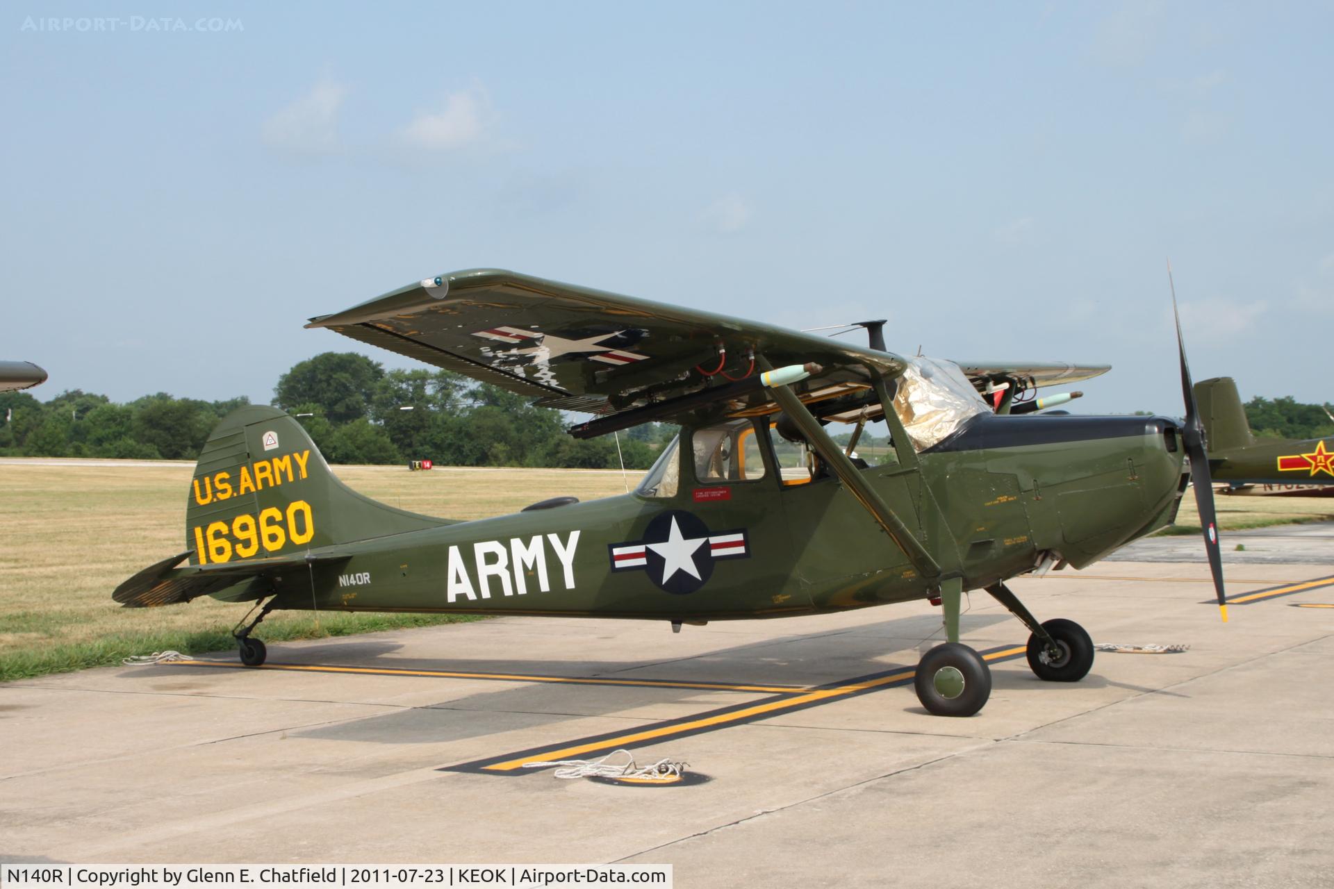 N140R, 1951 Cessna L-19A Bird Dog C/N 22834, At the L-bird fly-in breakfast