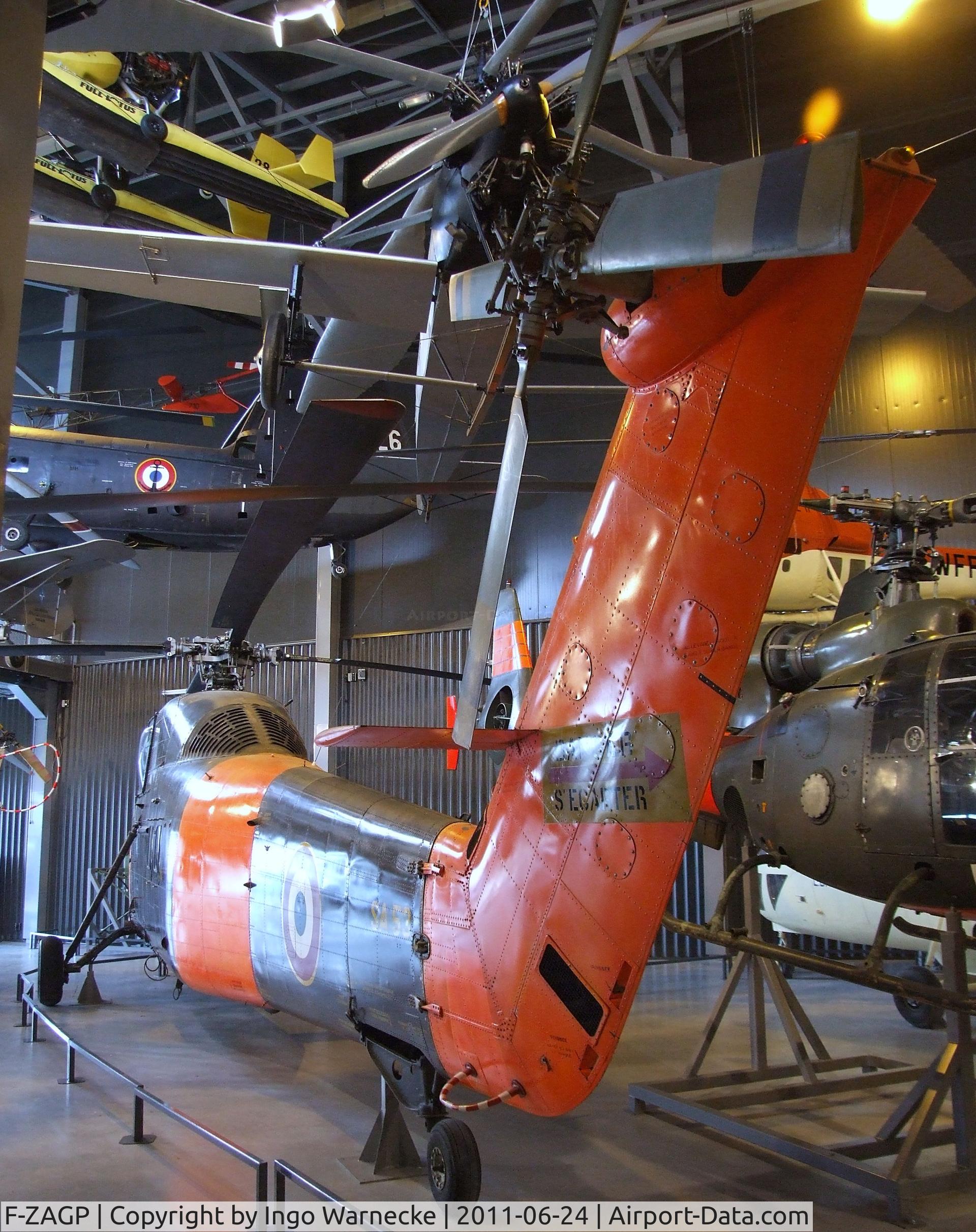 F-ZAGP, Sikorsky H-34A Choctaw C/N SA53, Sikorsky H-34A at the Musee de l'Air, Paris/Le Bourget