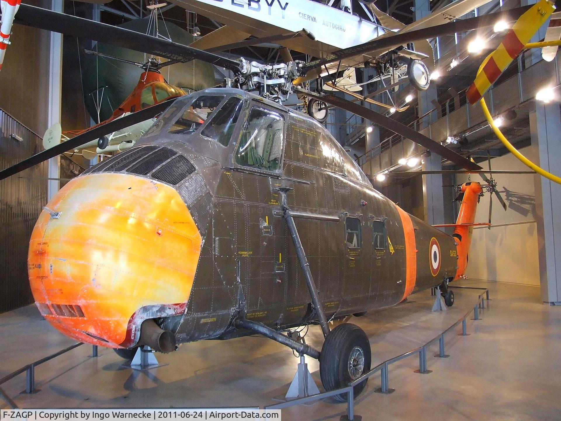 F-ZAGP, Sikorsky H-34A Choctaw C/N SA53, Sikorsky H-34A at the Musee de l'Air, Paris/Le Bourget
