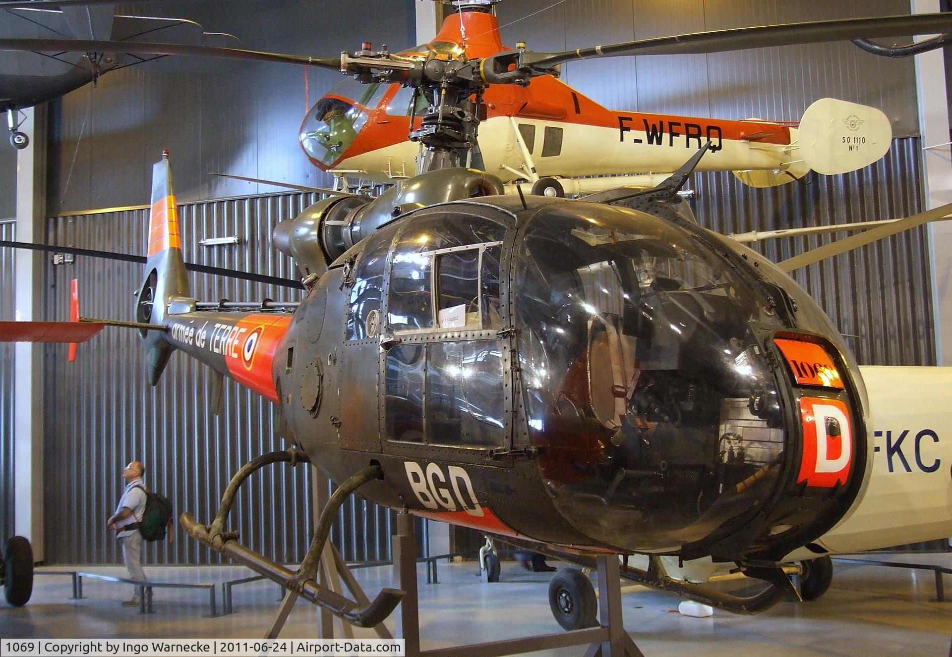 1069, Aerospatiale SA-341F Gazelle C/N 1069, Aerospatiale SA.341F Gazelle at the Musee de l'Air, Paris/Le Bourget