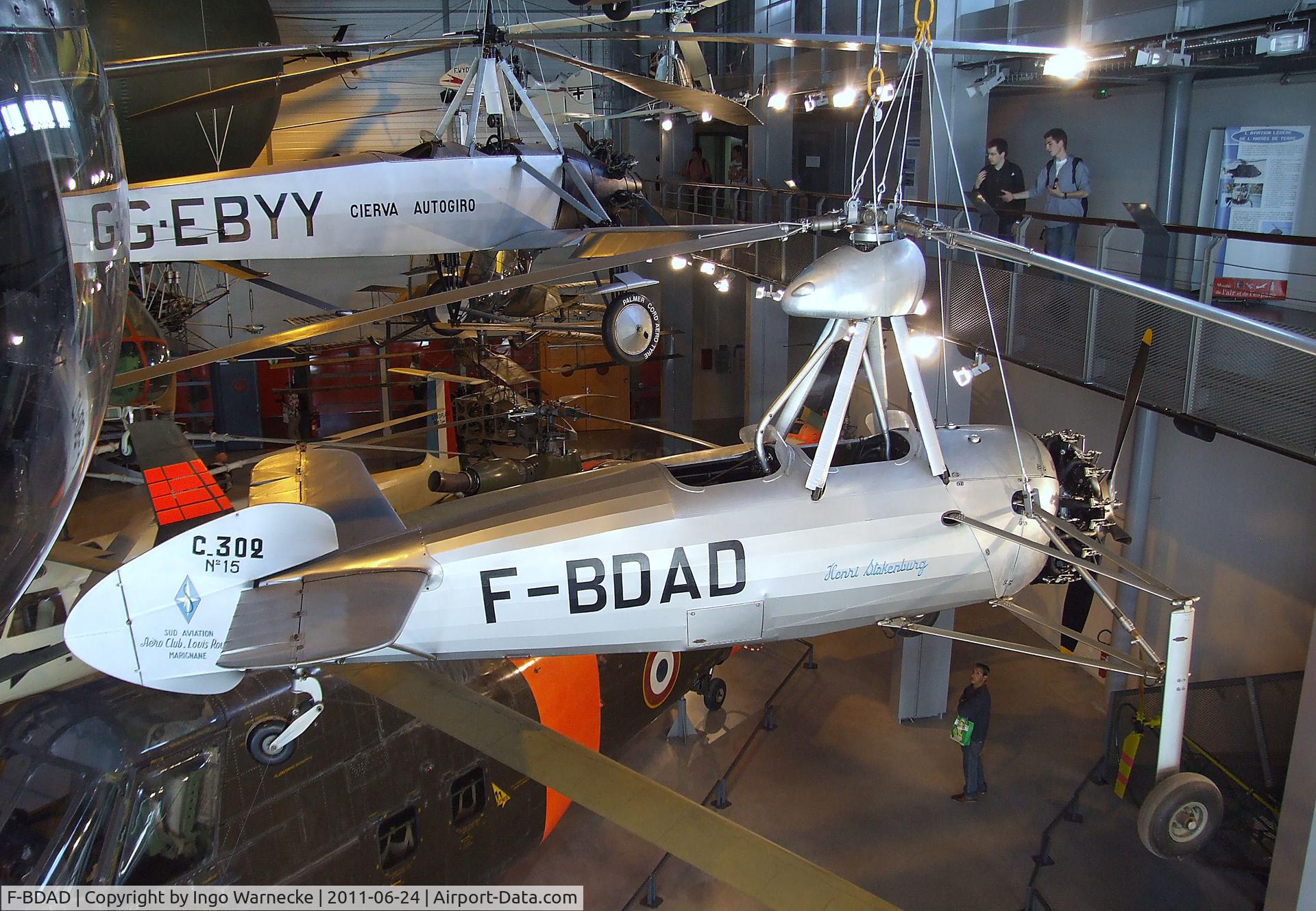 F-BDAD, SNCASE C.302 (Cierva C.30) C/N 15, Liore-et-Olivier C.302 at the Musee de l'Air, Paris/Le Bourget