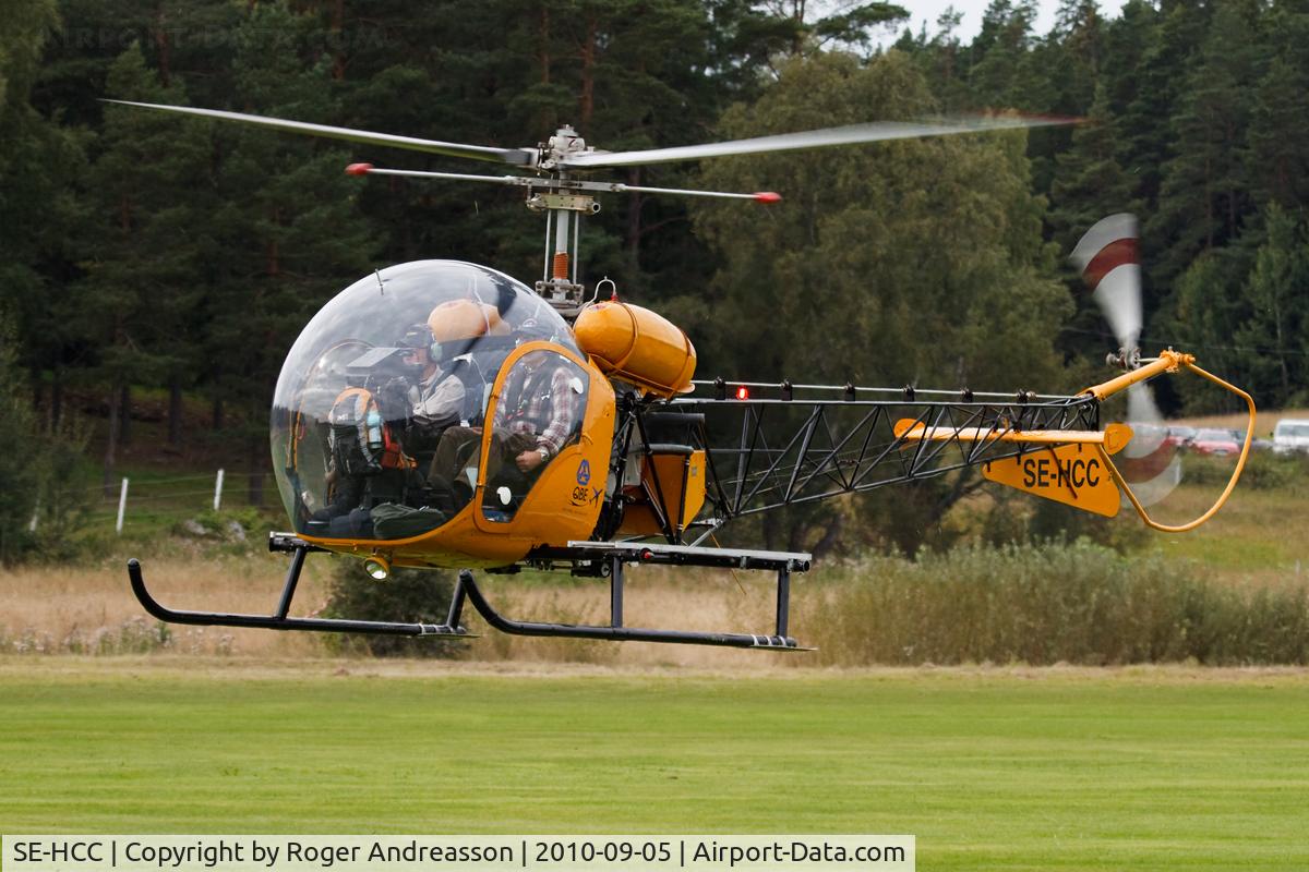 SE-HCC, 1959 Bell 47G-2 C/N 2448, Vallentuna airfield