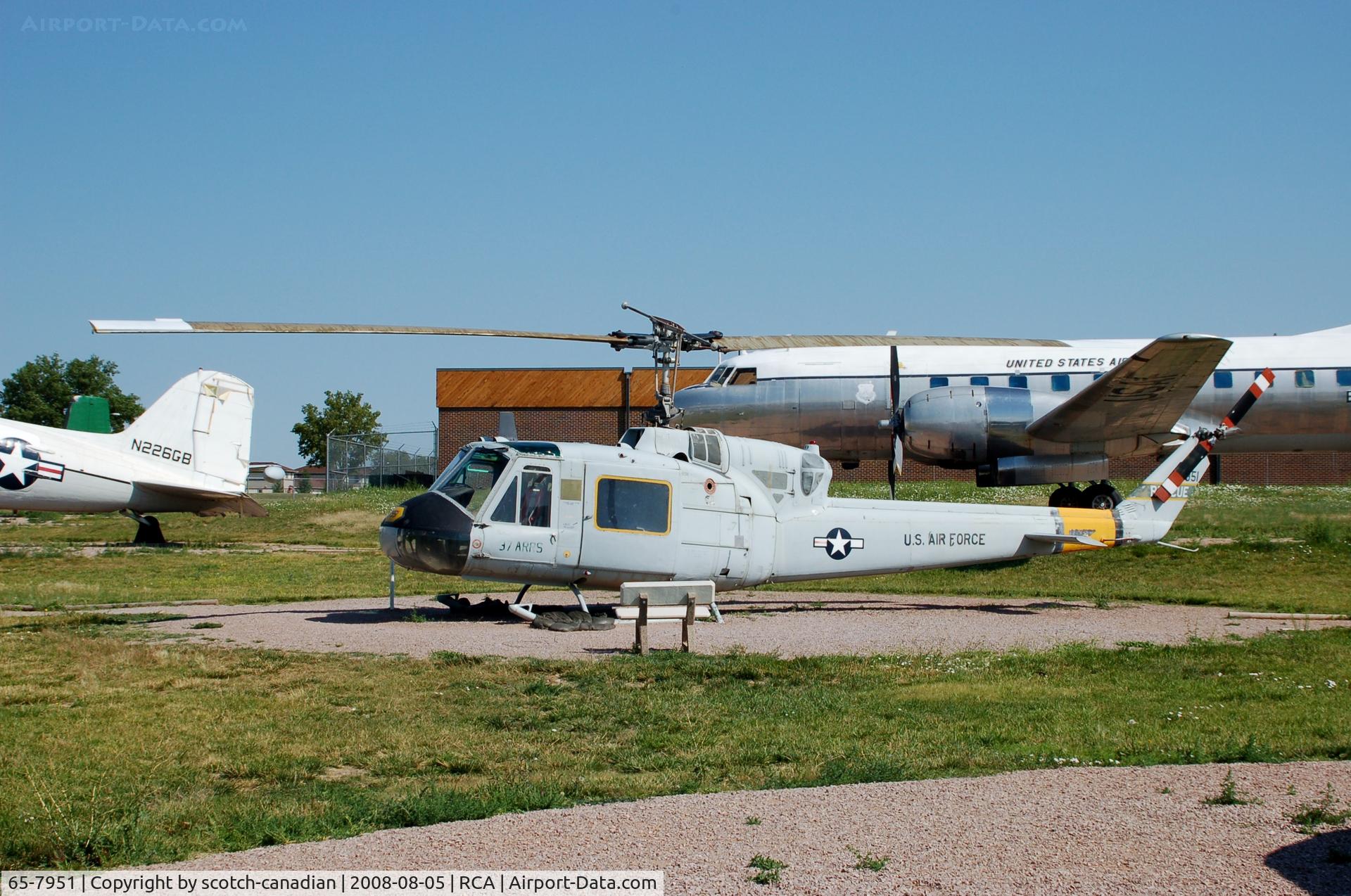 65-7951, 1965 Bell UH-1F Iroquois C/N 7092, 1965 Bell UH-1F Iroquois at the South Dakota Air and Space Museum, Box Elder, SD