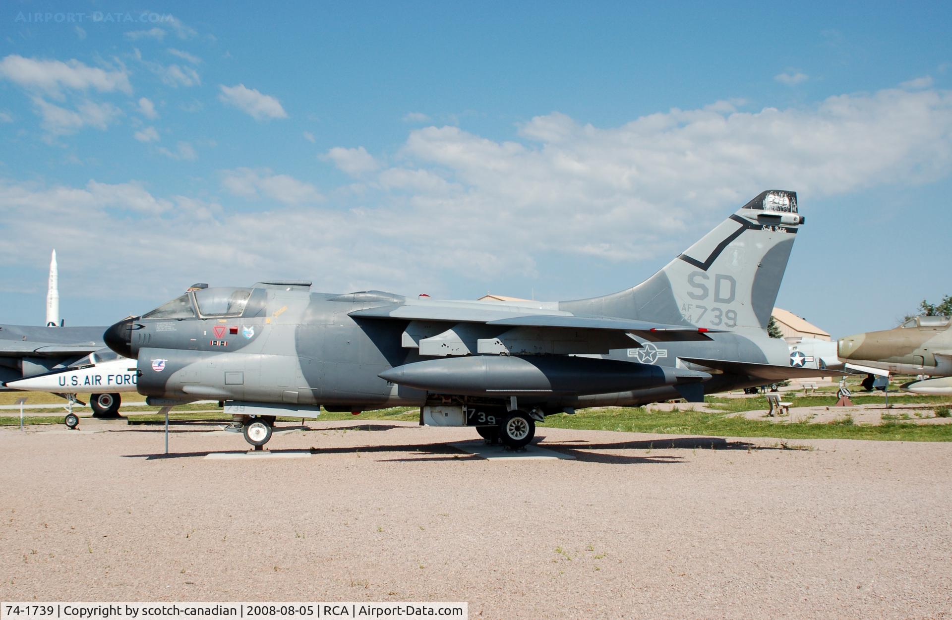 74-1739, 1974 LTV A-7D Corsair II C/N D-414, 1974 LTV A-7D Corsair II at the South Dakota Air and Space Museum, Box Elder, SD