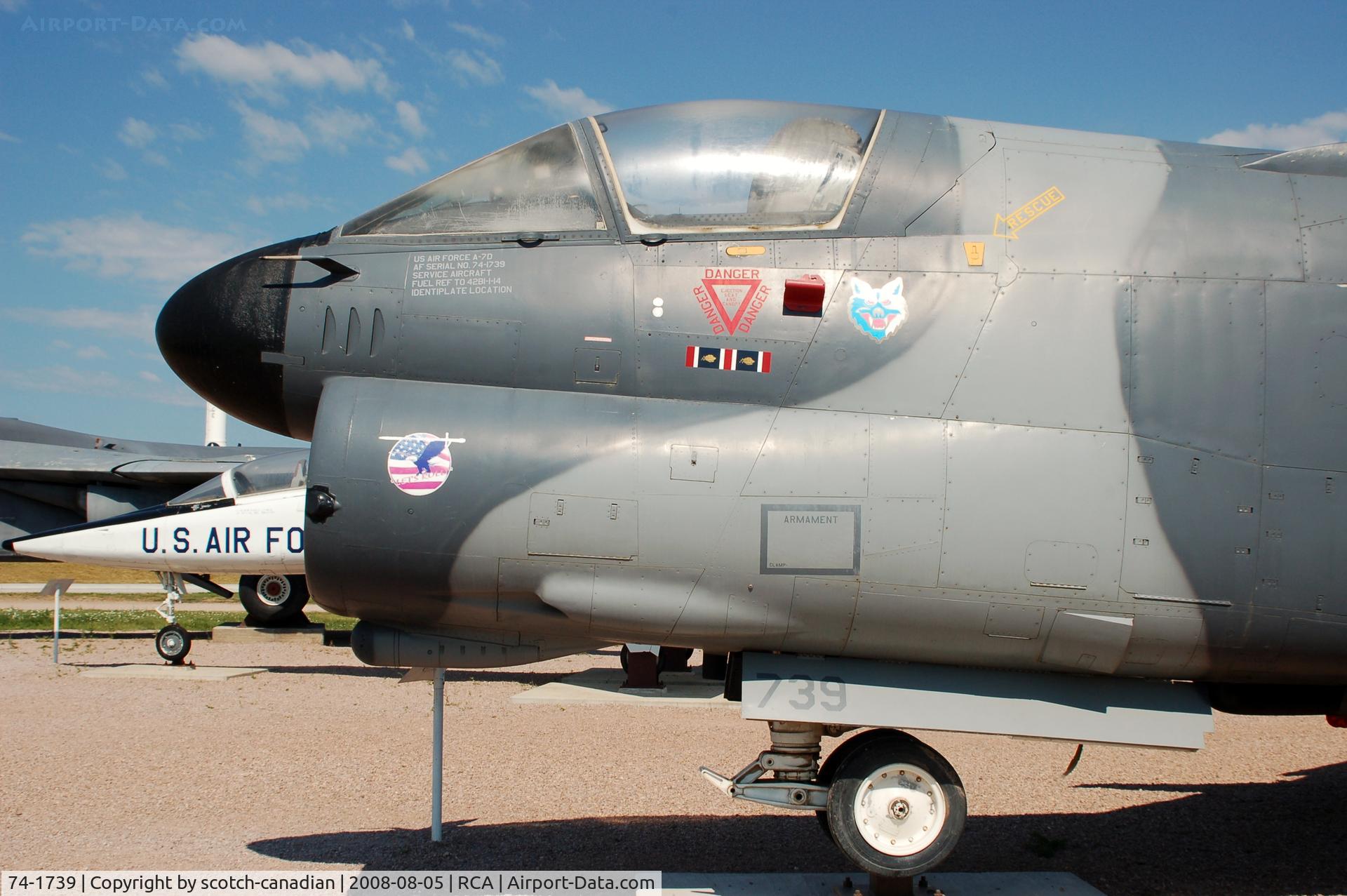 74-1739, 1974 LTV A-7D Corsair II C/N D-414, 1974 LTV A-7D Corsair II at the South Dakota Air and Space Museum, Box Elder, SD