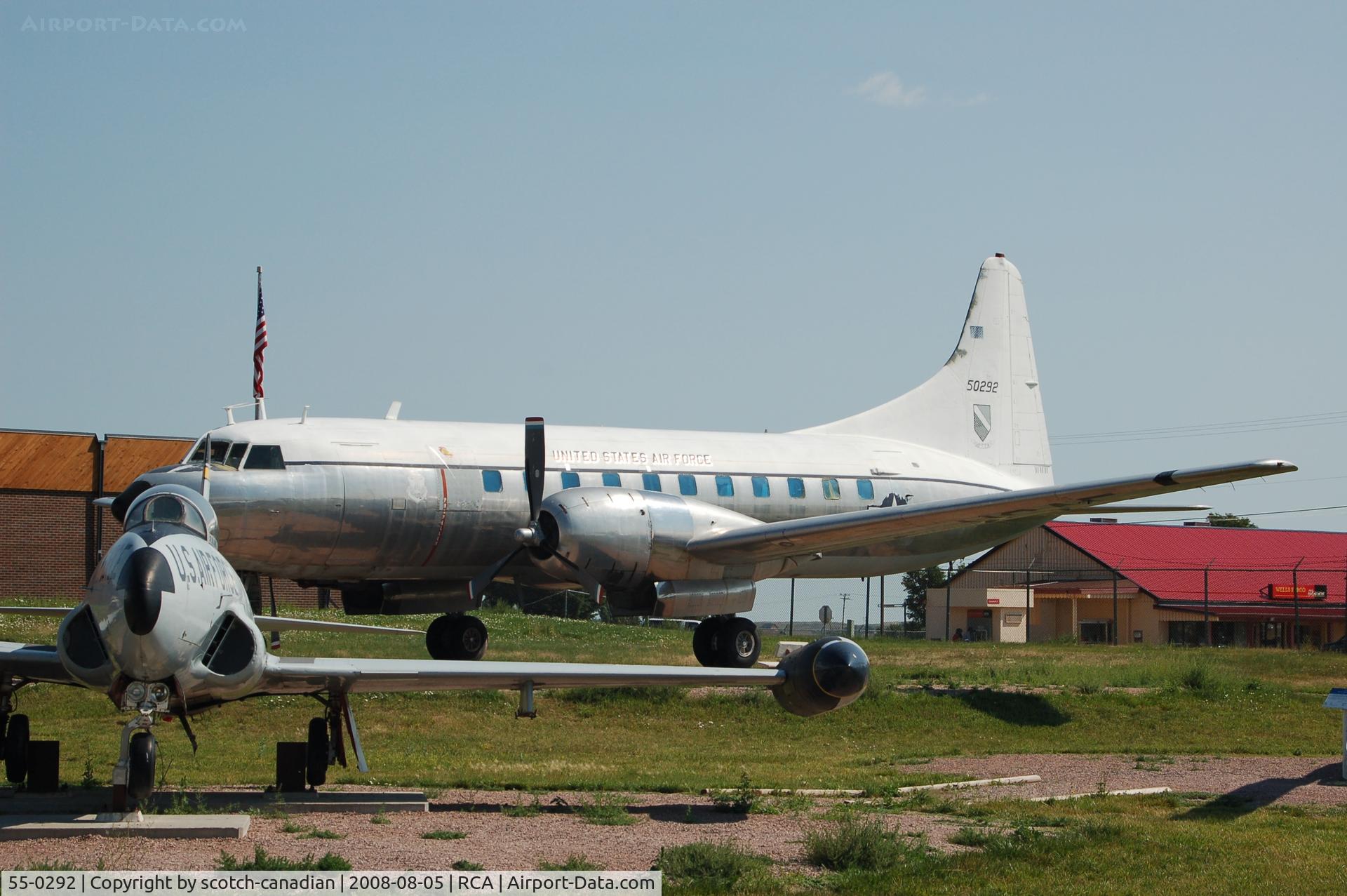 55-0292, 1954 Convair C-131D Samaritan C/N 315, Convair C-131D Samaritan at the South Dakota Air and Space Museum, Box Elder, SD