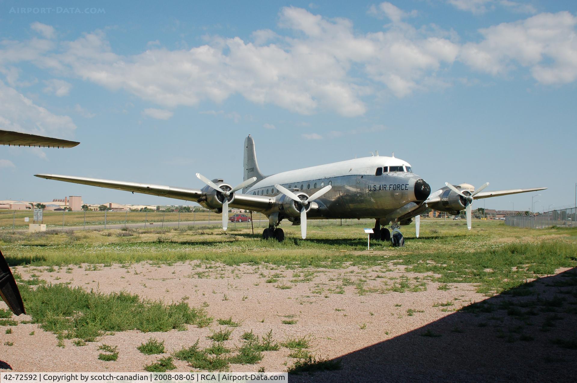 42-72592, 1942 Douglas C-54D-5-DC Skymaster C/N 10697, 1942 Douglas C-54D-5-DC Skymaster at the South Dakota Air and Space Museum, Box Elder, SD