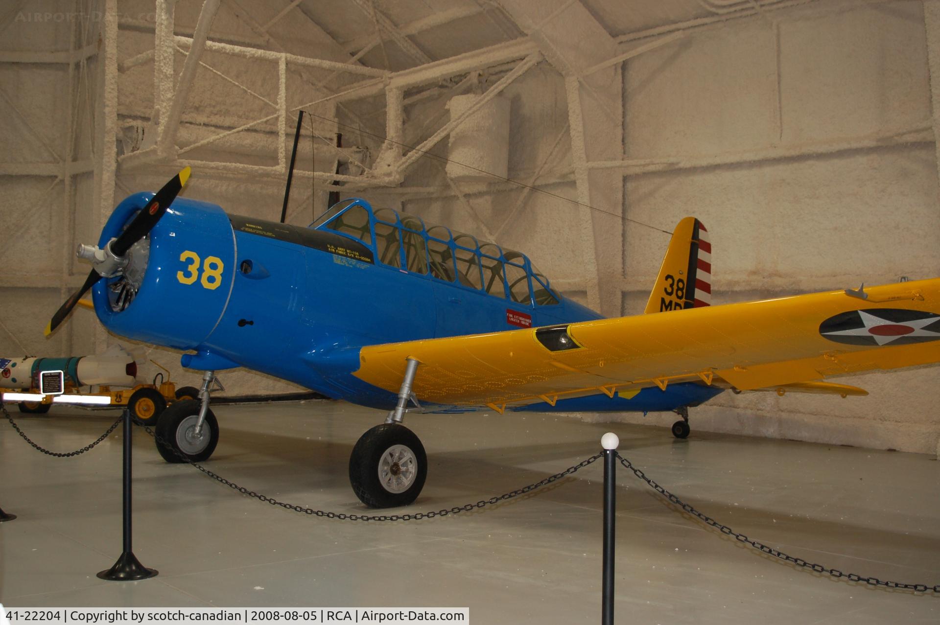 41-22204, 1941 Vultee BT-13A Valiant C/N 74-6124, 1941 Vultee BT-13A Valiant at the South Dakota Air and Space Museum, Box Elder, SD