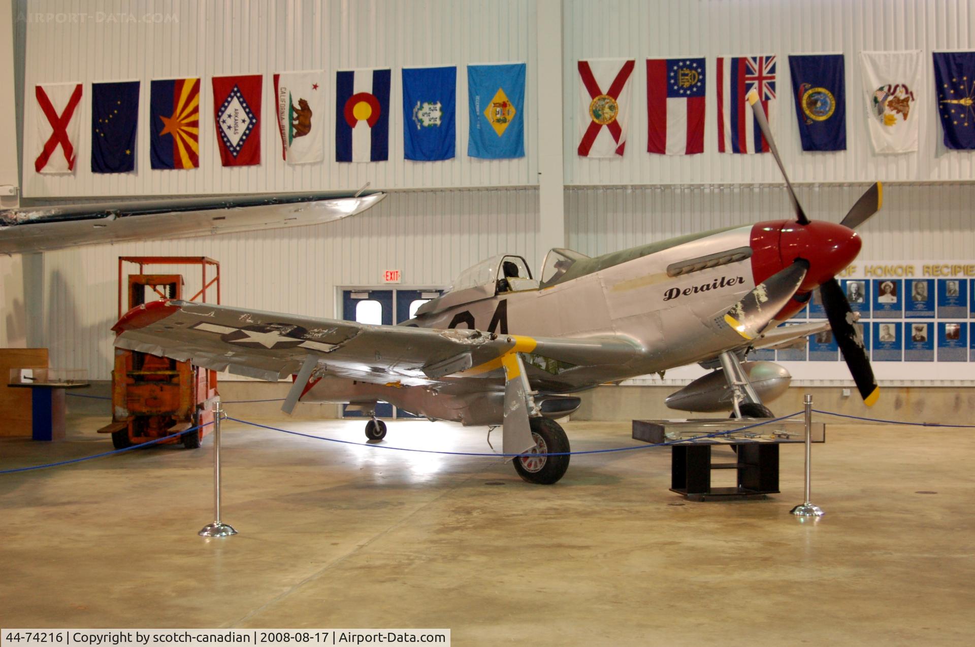 44-74216, 1944 North American P-51D-25-NA Mustang C/N 122-40756, 1944 North American P-51D-25-NA Mustang at Battleship Memorial Park, Mobile, AL