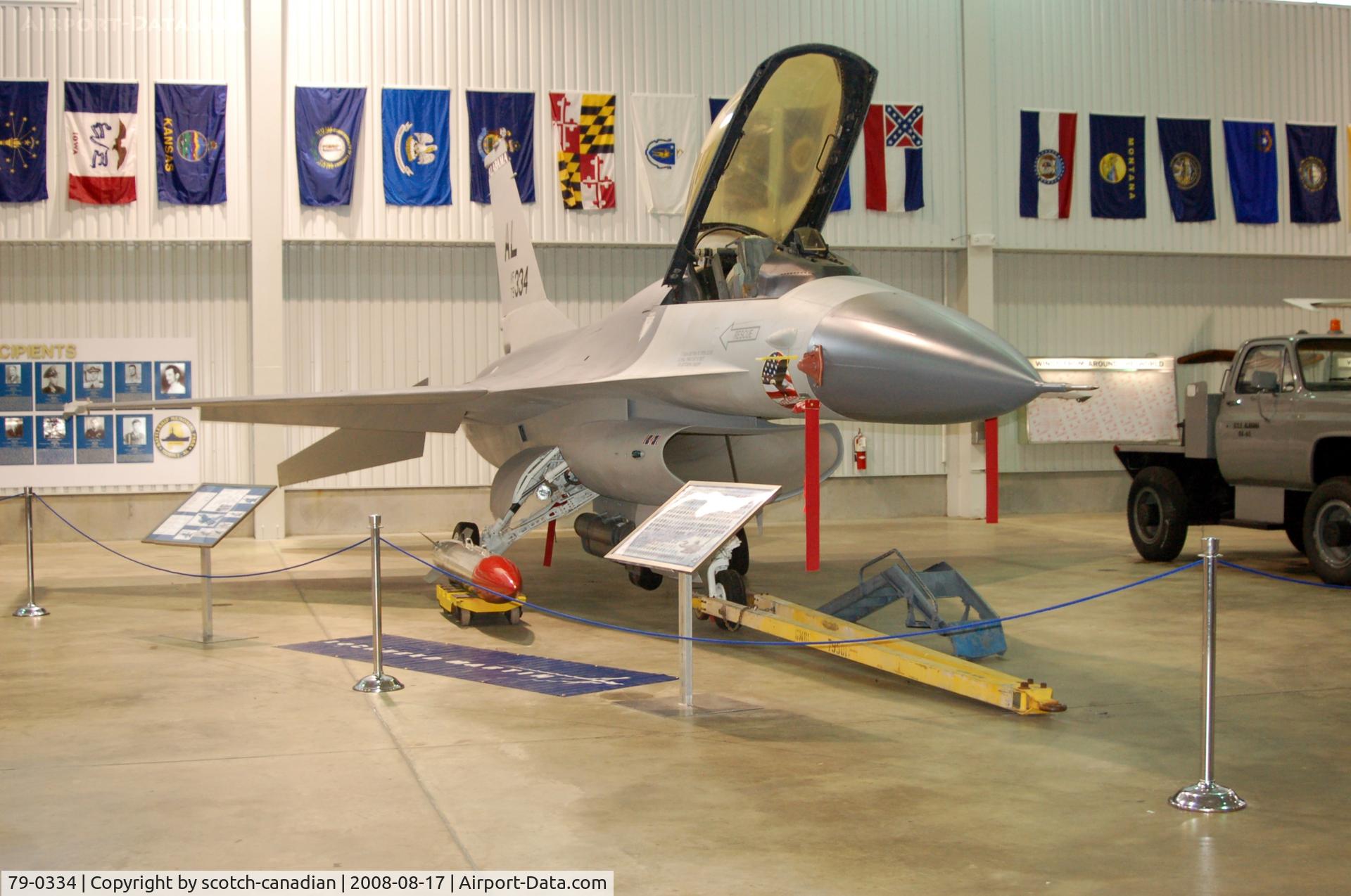 79-0334, 1979 General Dynamics F-16A Fighting Falcon C/N 61-119, General Dynamics F-16A Fighting Falcon at Battleship Memorial Park, Mobile, AL