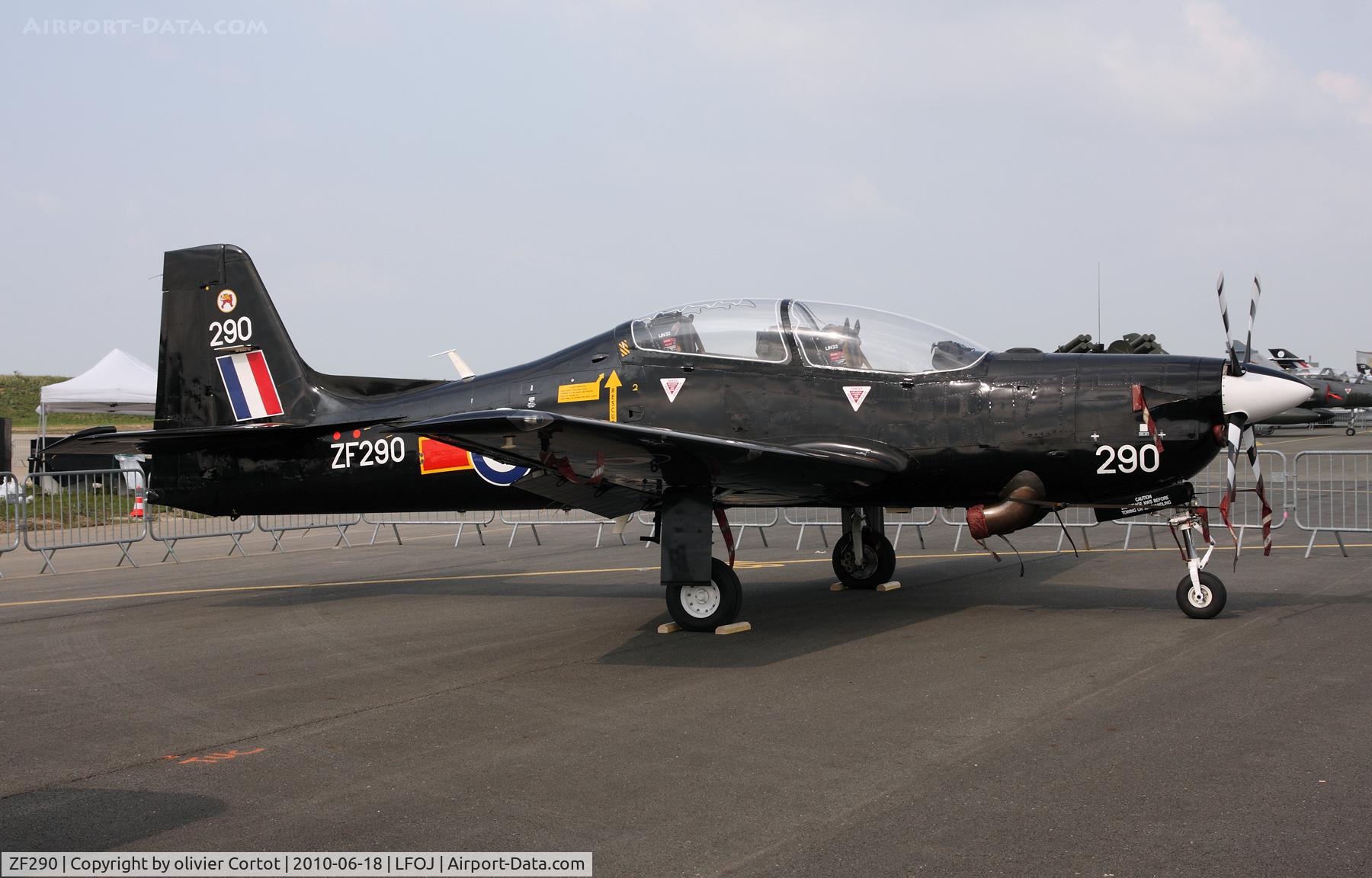 ZF290, 1991 Short S-312 Tucano T1 C/N S088/T61, Orleans airbase