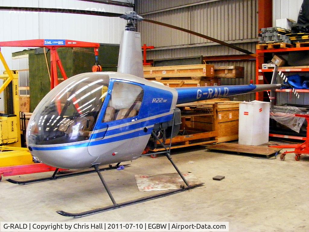 G-RALD, 1981 Robinson R22 C/N 0218, Interceptor Aviation Ltd