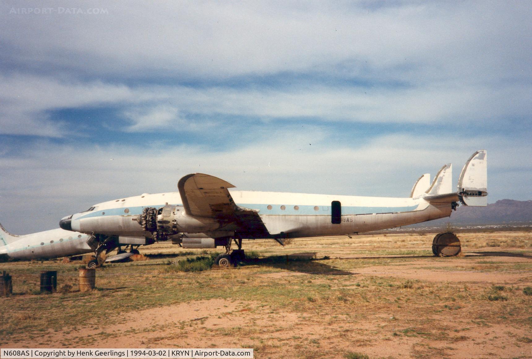 N608AS, 1948 Lockheed 749-79 Constellation C/N 2600, Scrapped at Ryan Field.