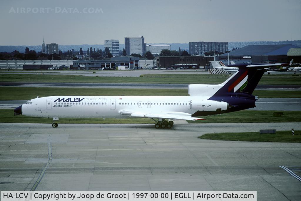 HA-LCV, 1982 Tupolev Tu-154B-2 C/N 82A544, Malevs new colour scheme