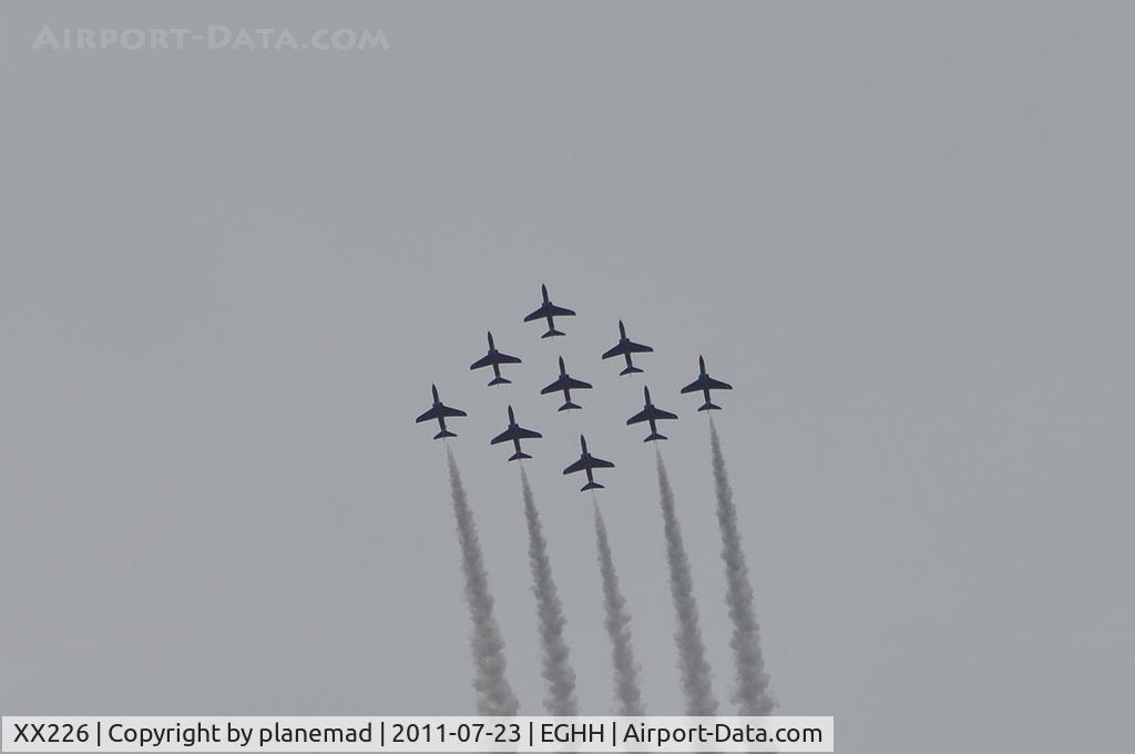 XX226, 1978 Hawker Siddeley Hawk T.1 C/N 062/312062, Diamond Nine, arrival
