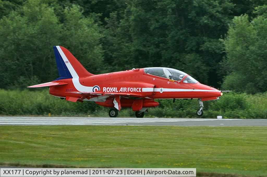 XX177, 1977 Hawker Siddeley Hawk T.1 C/N 024/312024, Arriving on 26