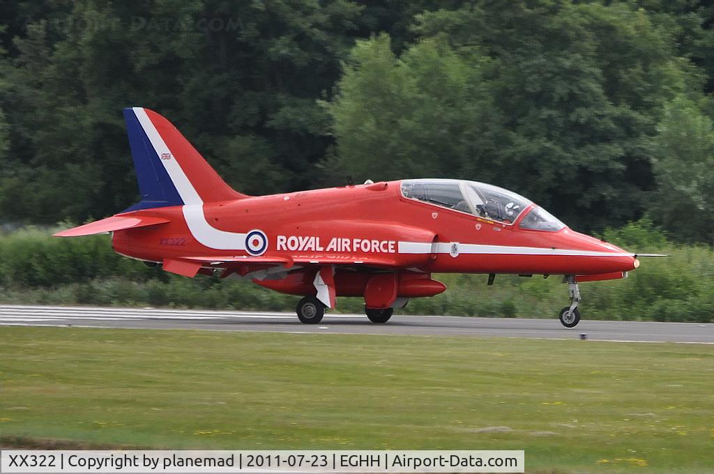 XX322, 1980 Hawker Siddeley Hawk T.1A C/N 165/312147, Arriving on 26