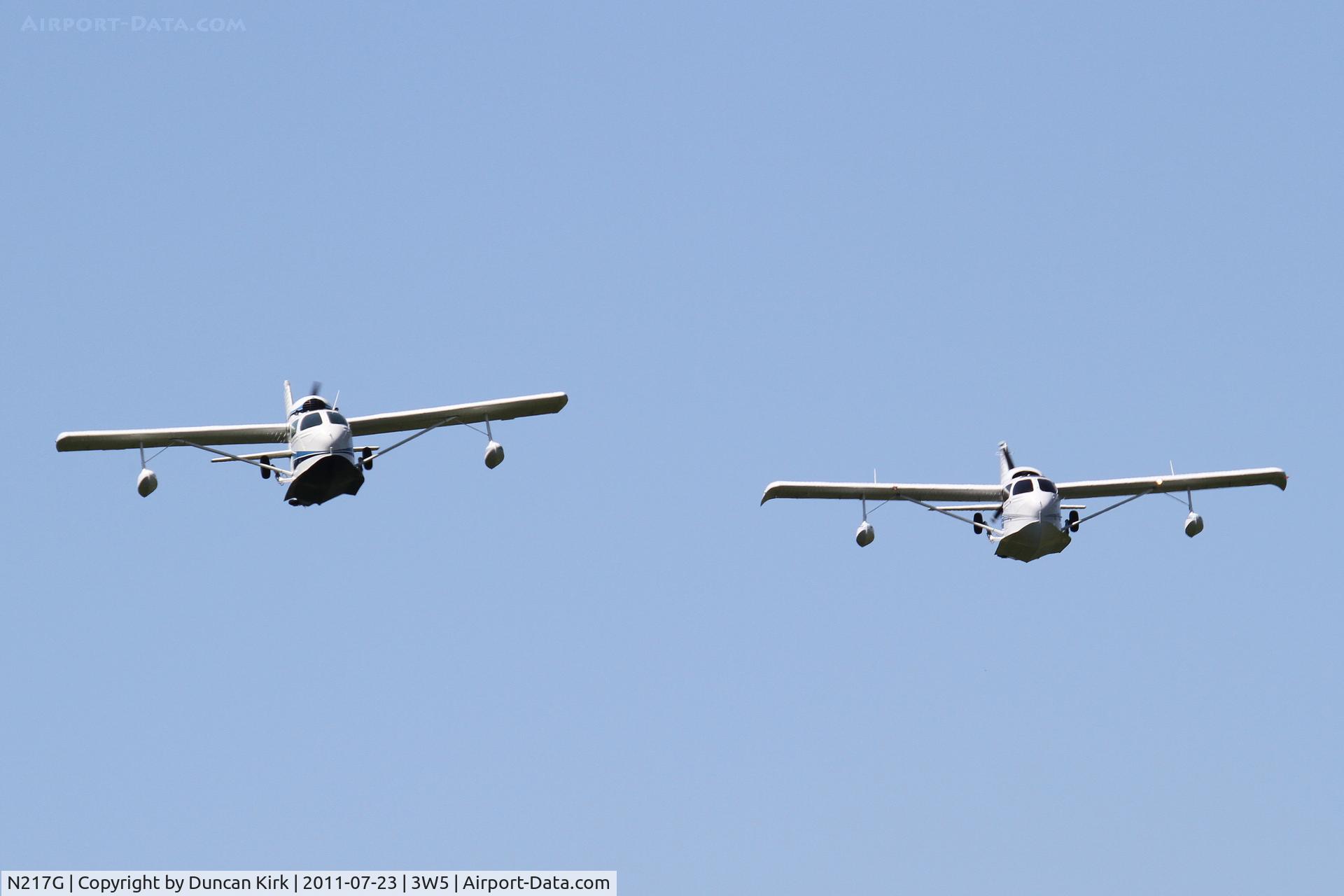 N217G, 1947 Republic RC-3 Seabee C/N 797, This Seabee arrives at the Concrete Fly-in with N12CX