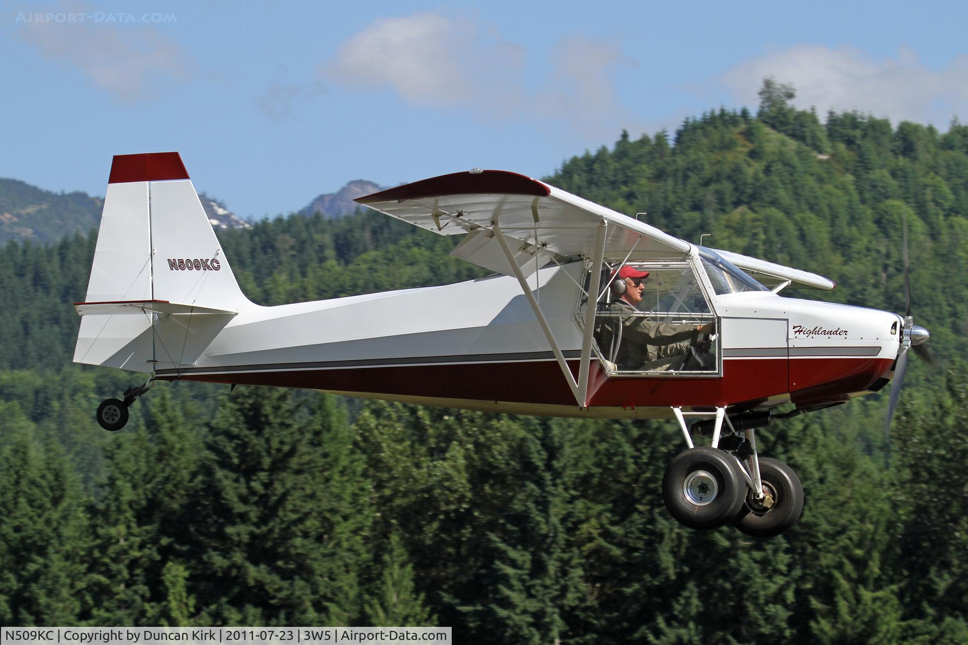 N509KC, 2008 Just Aircraft Highlander C/N JAESC0103, Landing at the fly-in