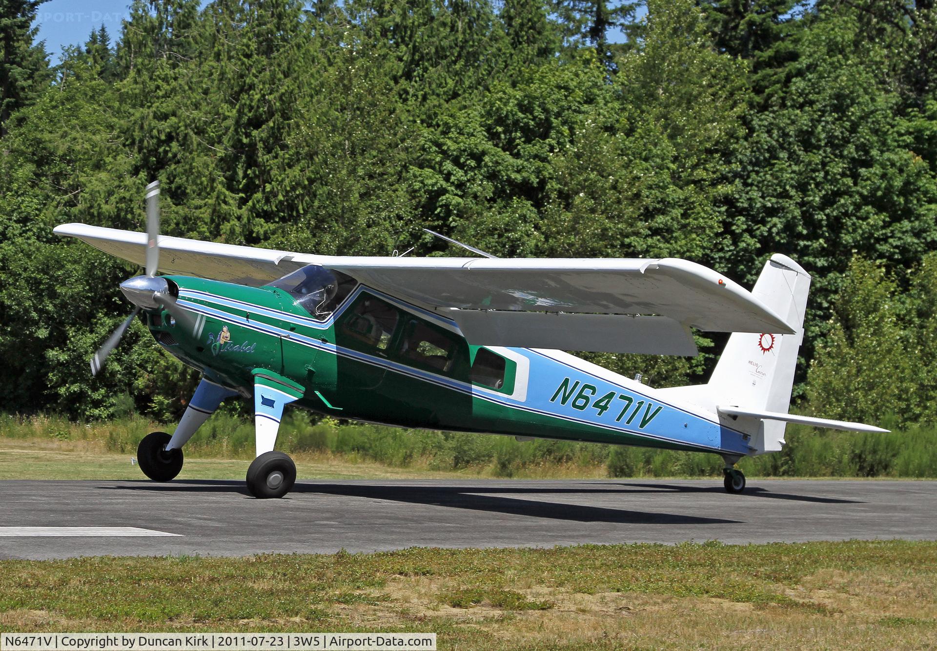 N6471V, 1970 Helio H-295-1400 Super Courier C/N 1422, A STOL landing before the treshhold