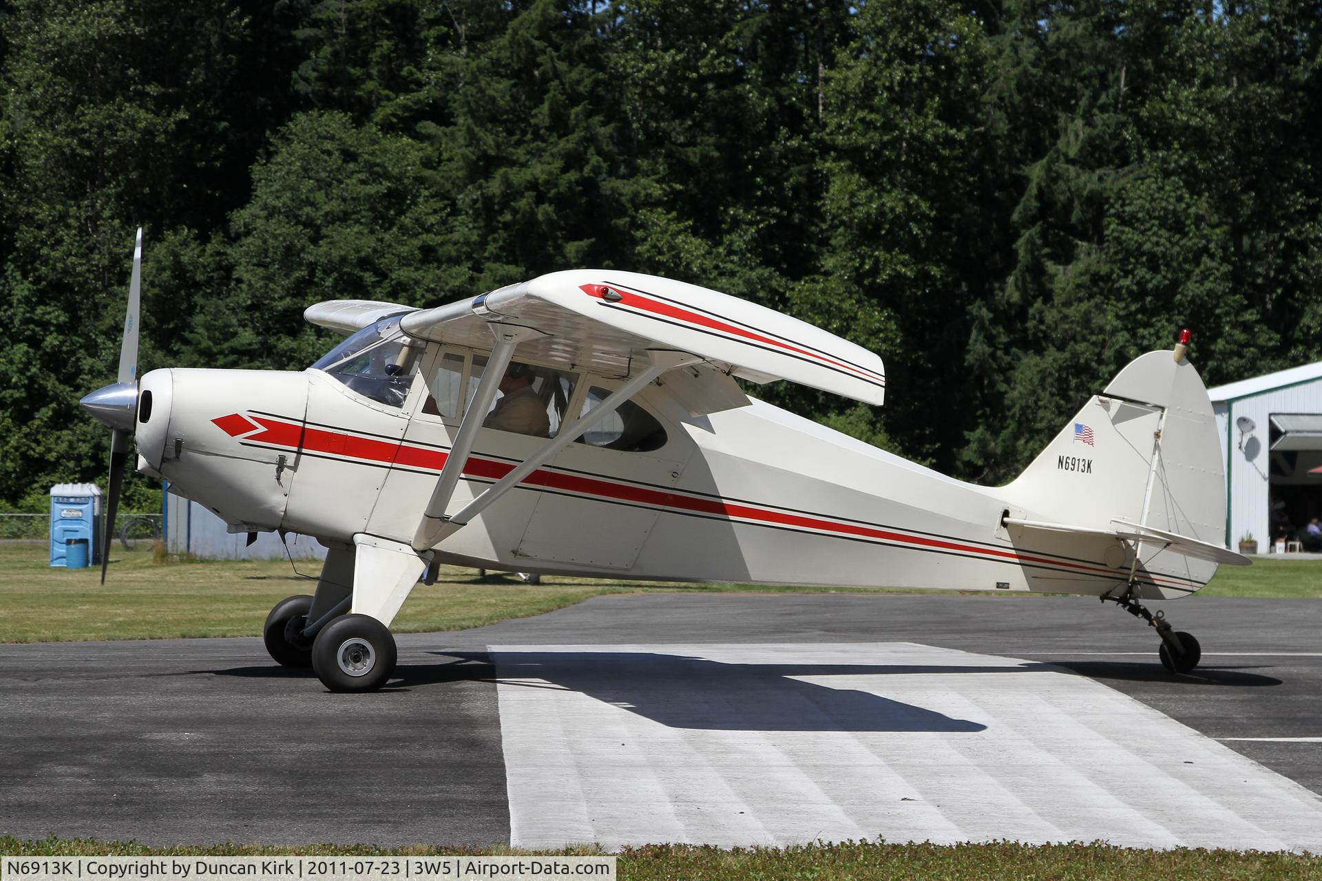 N6913K, 1950 Piper PA-20 Pacer C/N 20-6, Departing the fly-in