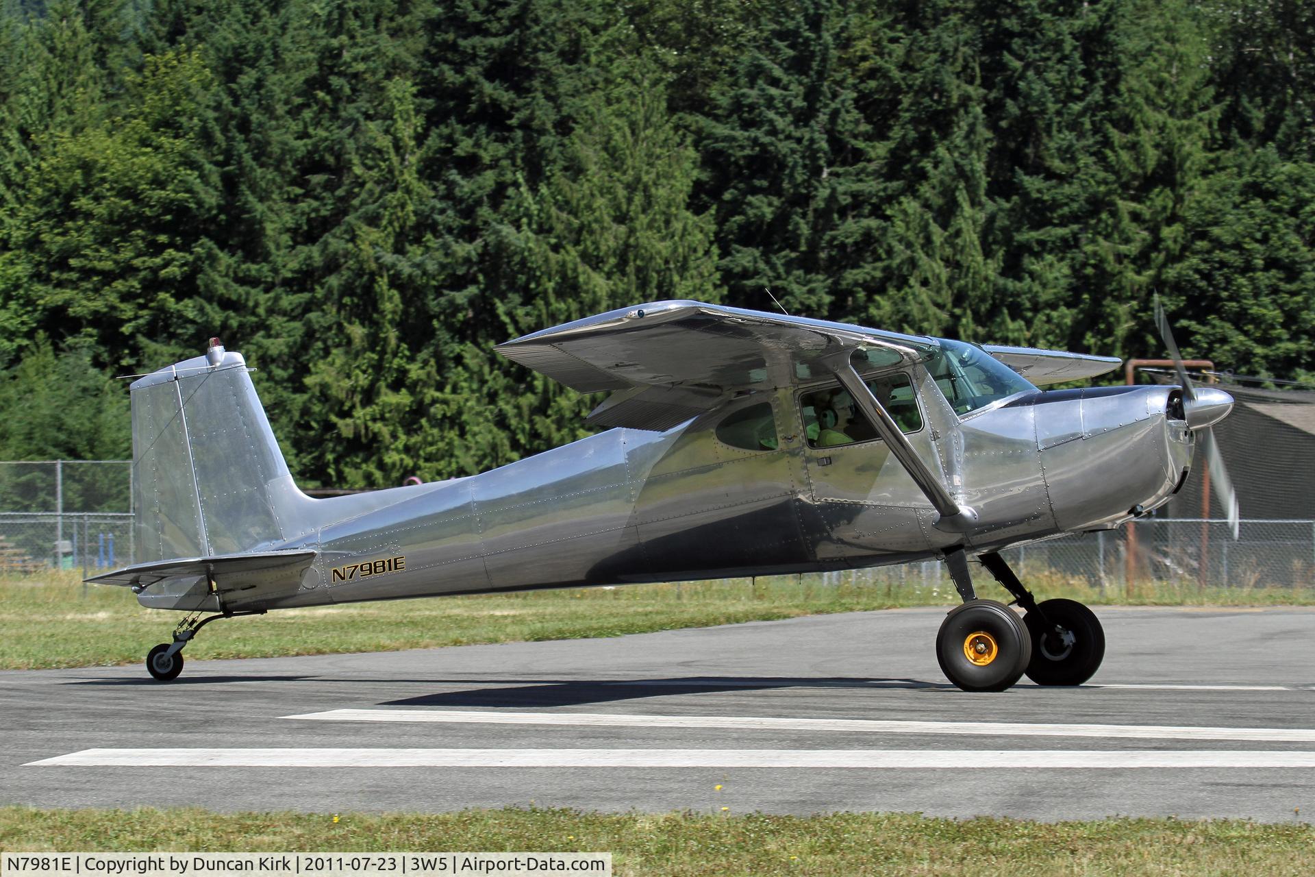 N7981E, 1959 Cessna 150 C/N 17781, A tail-wheeled 150