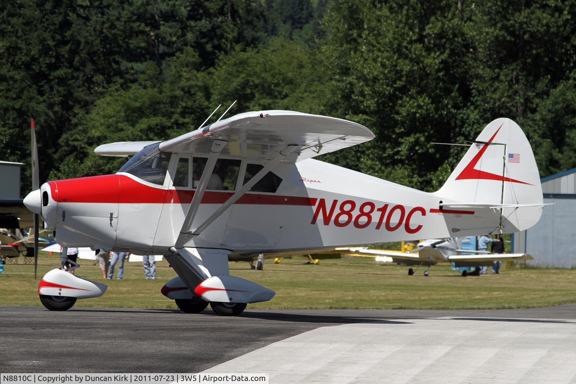 N8810C, 1953 Piper PA-22-135 Tri-Pacer C/N 22-1423, One of several PA-22's at the fly-in