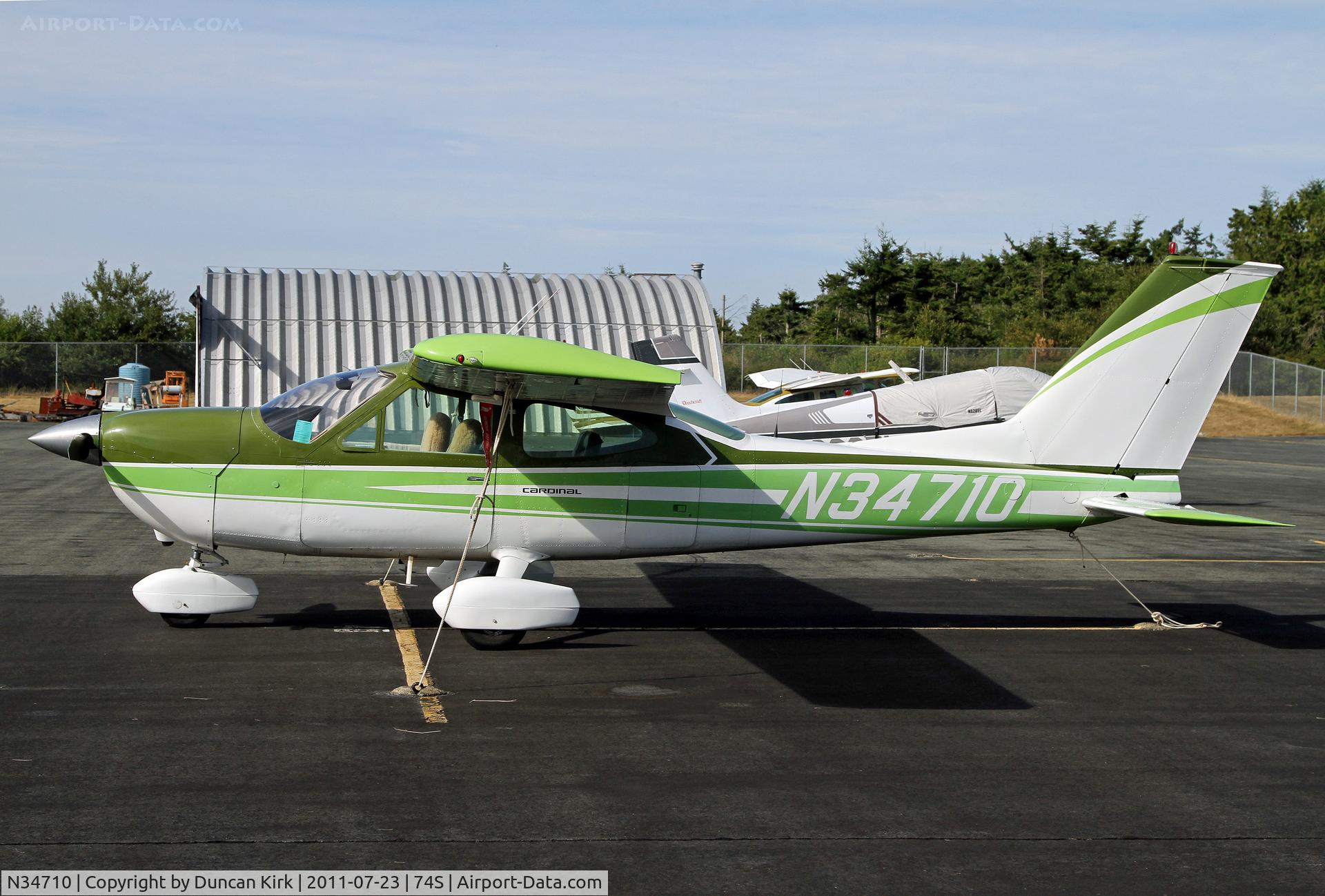 N34710, 1973 Cessna 177B Cardinal C/N 17701949, On the Anacortes ramp