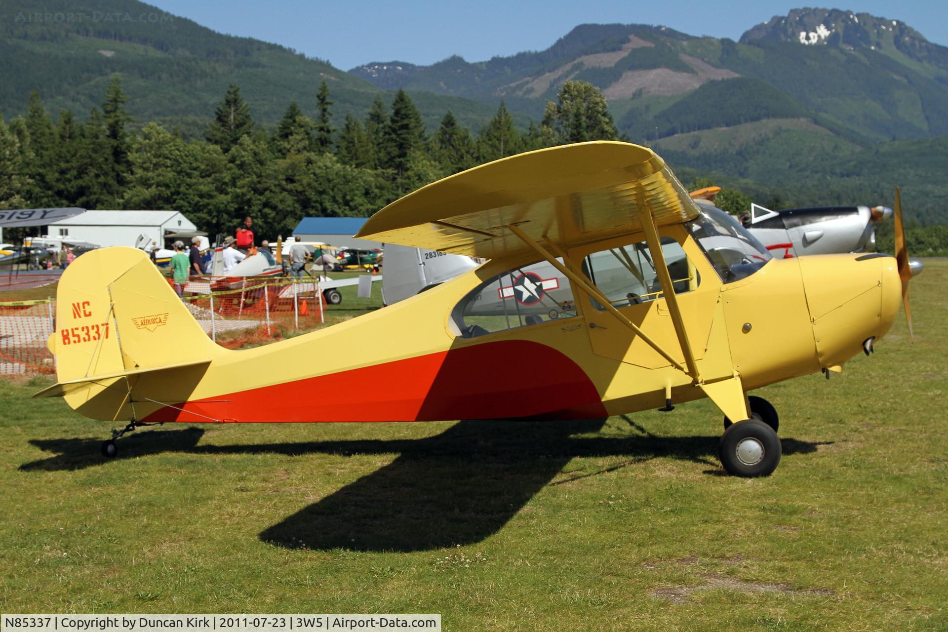 N85337, 1946 Aeronca 7AC Champion C/N 7AC-4076, A fly-in visitor