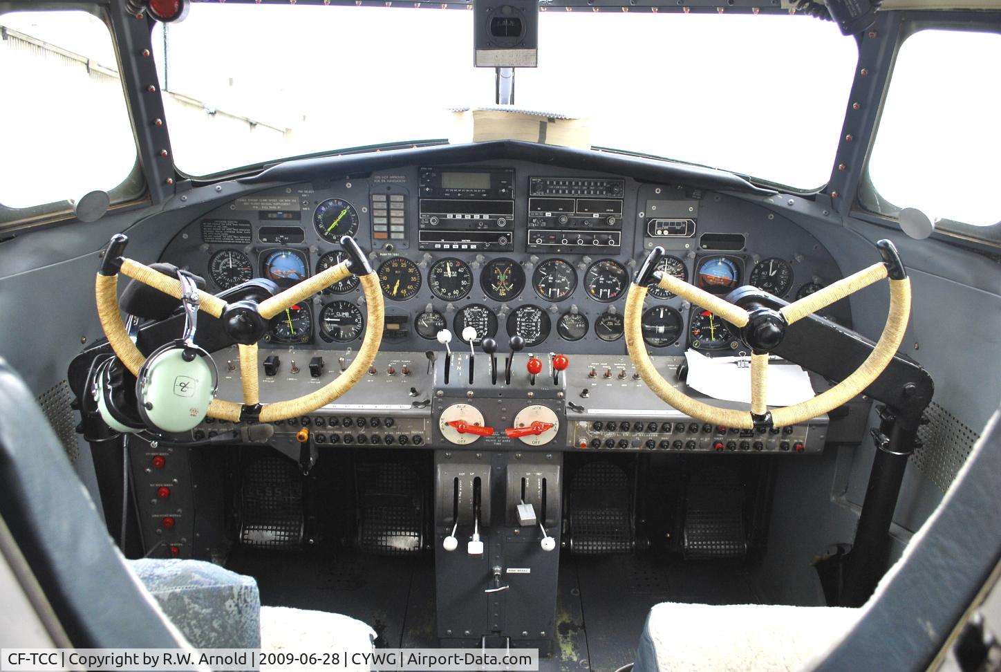 CF-TCC, 1937 Lockheed 10A Electra C/N 1116, Cockpit View of Lockheed 10A Electra 
c/n 1116 CF-TCC.
At Winnipeg, Manitoba.