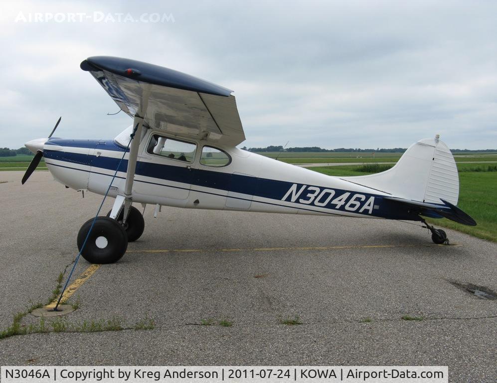 N3046A, 1953 Cessna 170B C/N 25690, Cessna 170B on the ramp in Owatonna, MN.