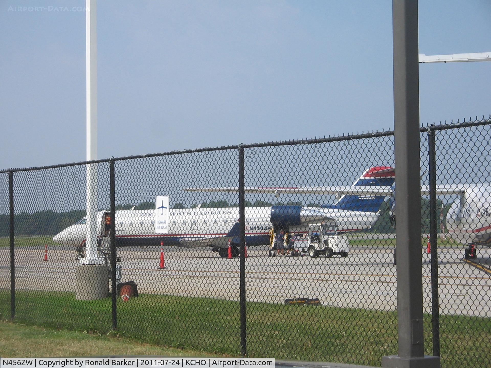 N456ZW, 2003 Bombardier CRJ-200LR (CL-600-2B19) C/N 7849, Charlottesville
