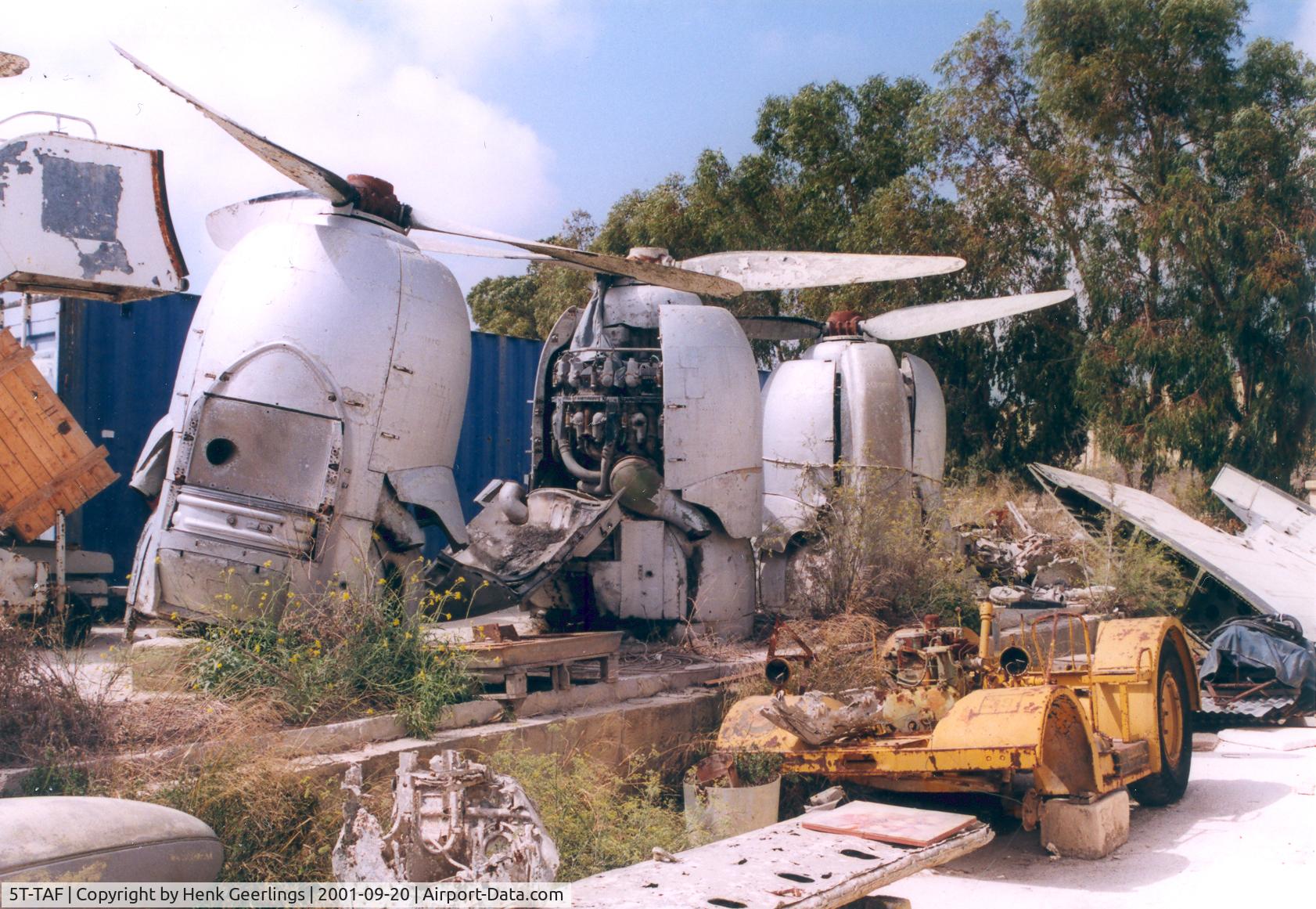 5T-TAF, Lockheed L-1049G Super Constellation C/N 4618, Engines from the destroyed Connie at the Malta Aviation Museum.
The plane was used as a Bar & Snack restaurant.