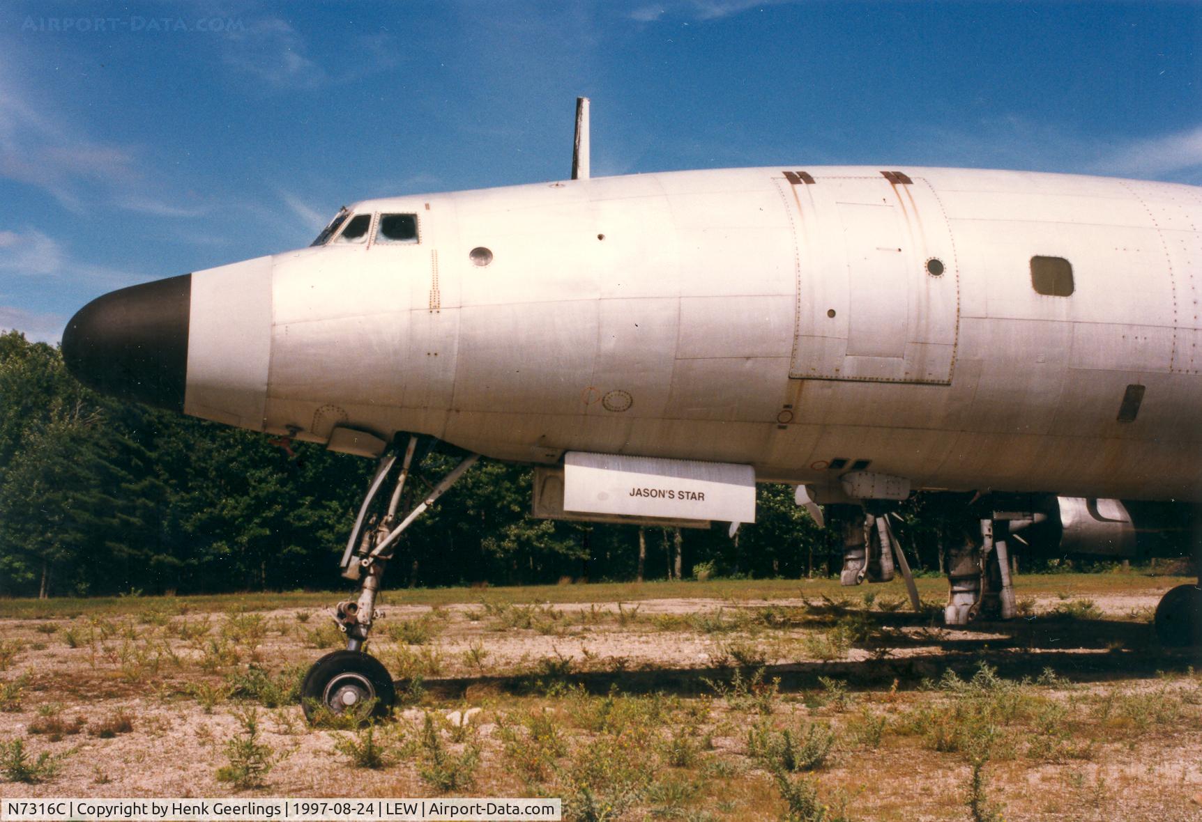 N7316C, 1957 Lockheed L-1649A-98 Starliner C/N 1018, ex Maine West Coast Airways,

Auburn , ME