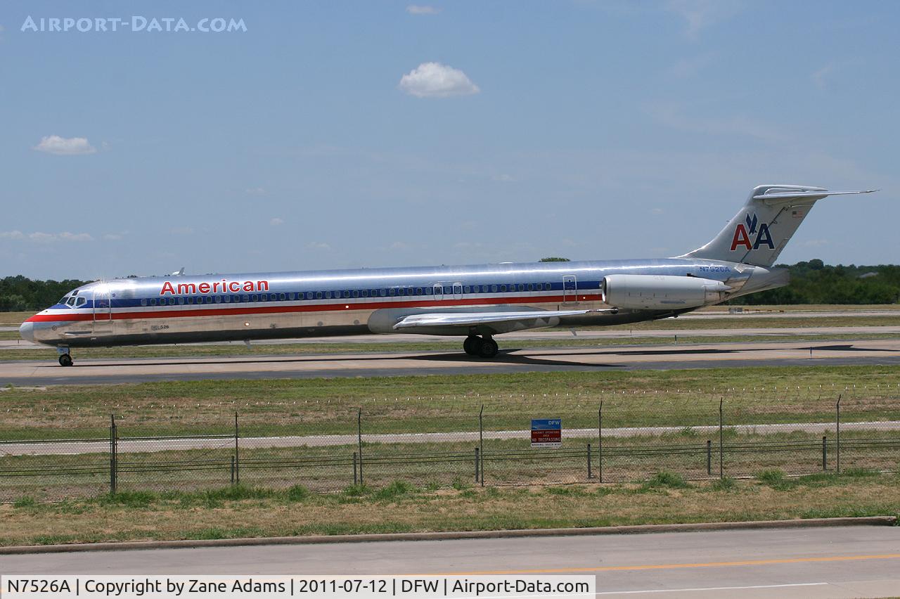 N7526A, 1990 McDonnell Douglas MD-82 (DC-9-82) C/N 49918, American Airlines at DFW Airport