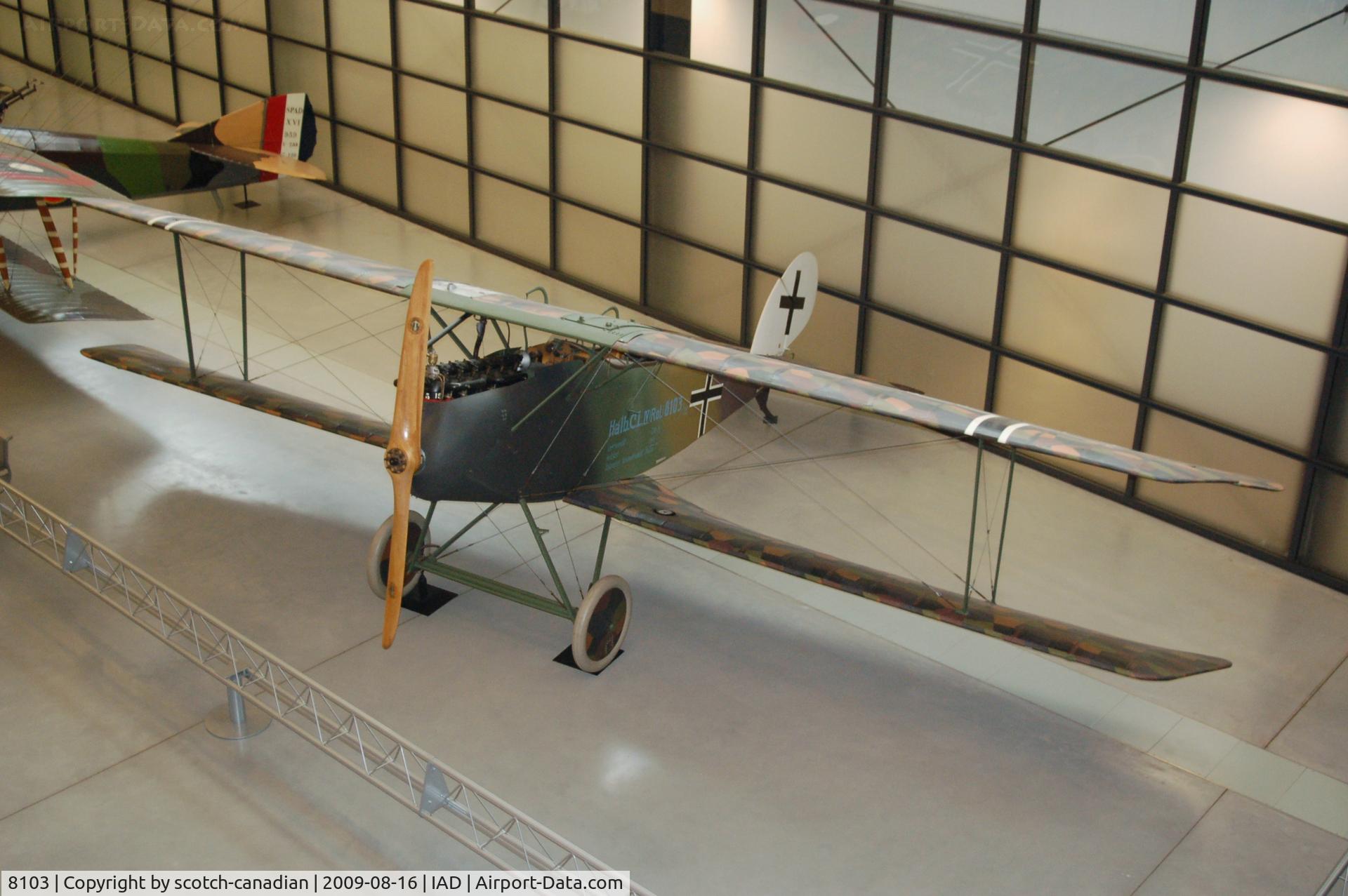 8130, Halberstadt CL.IV C/N 8130, Halberstadt CL.IV at the Steven F. Udvar-Hazy Center, Smithsonian National Air and Space Museum, Chantilly, VA