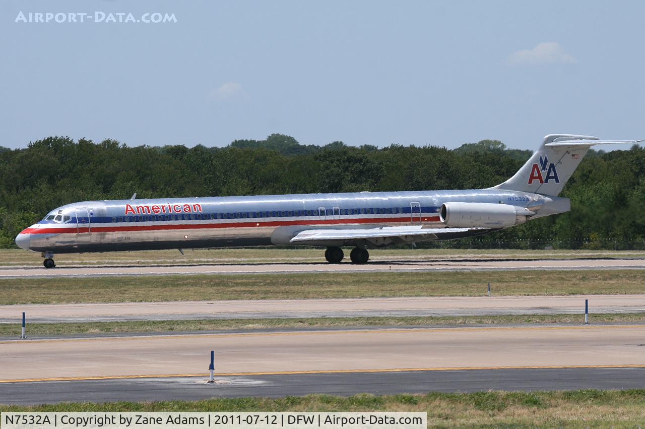 N7532A, 1990 McDonnell Douglas MD-82 (DC-9-82) C/N 49924, American Airlines at DFW Airport