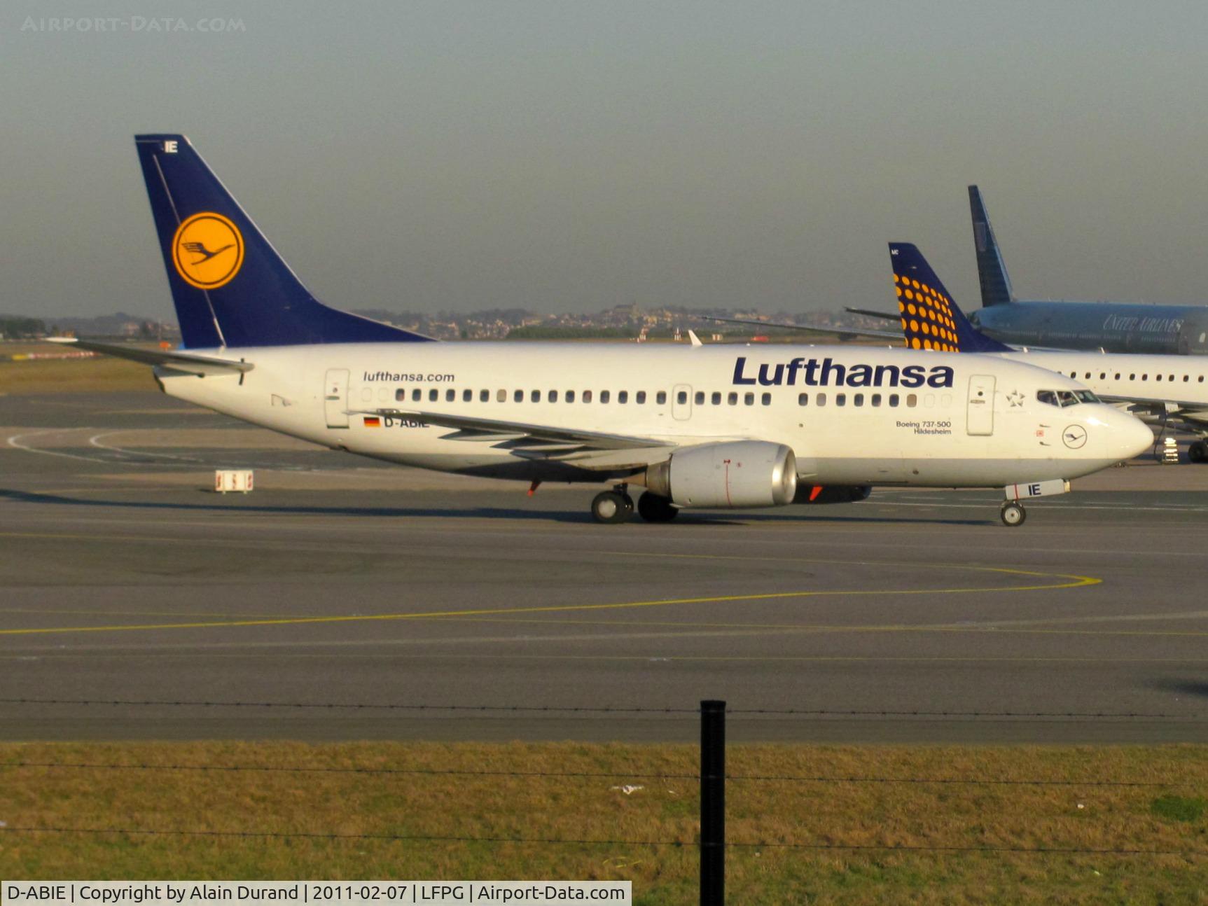 D-ABIE, 1990 Boeing 737-530 C/N 24819, c/n 1979, named Hildesheim, most 737-530s resurrect the registrations once used for the 727-30s during the 1960s