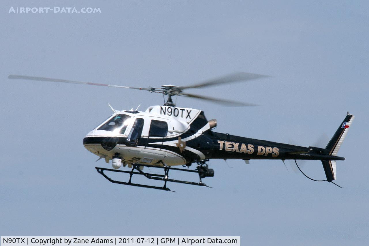 N90TX, 2008 Aerospatiale AS-350B-2 Ecureuil C/N 4401, Texas Department of Public Safety AS350 landing at Grand Prairie Municipal