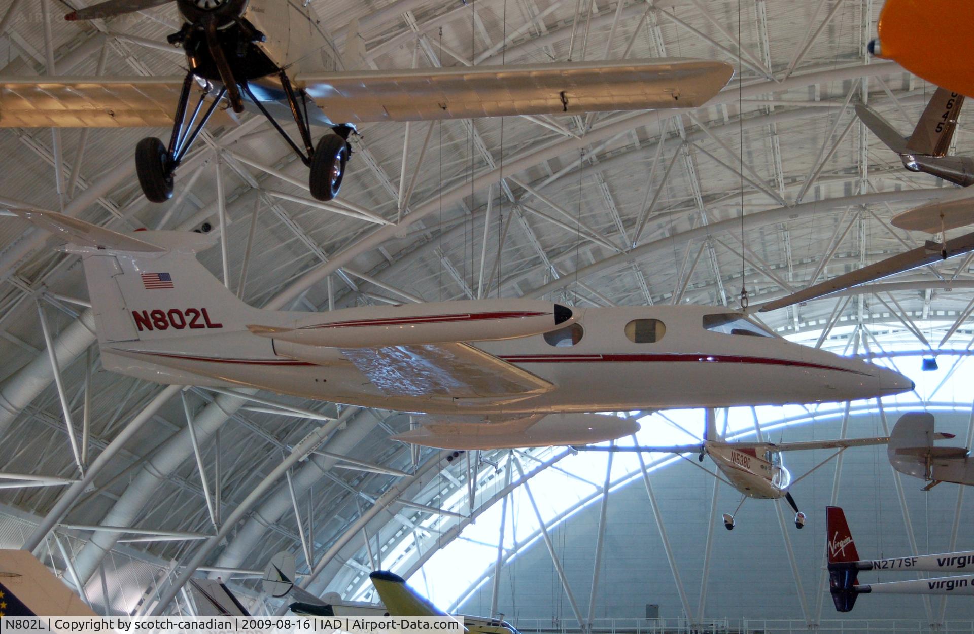 N802L, Learjet 23 C/N 23-002, Lear Jet 23 at the Steven F. Udvar-Hazy Center, Smithsonian National Air and Space Museum, Chantilly, VA