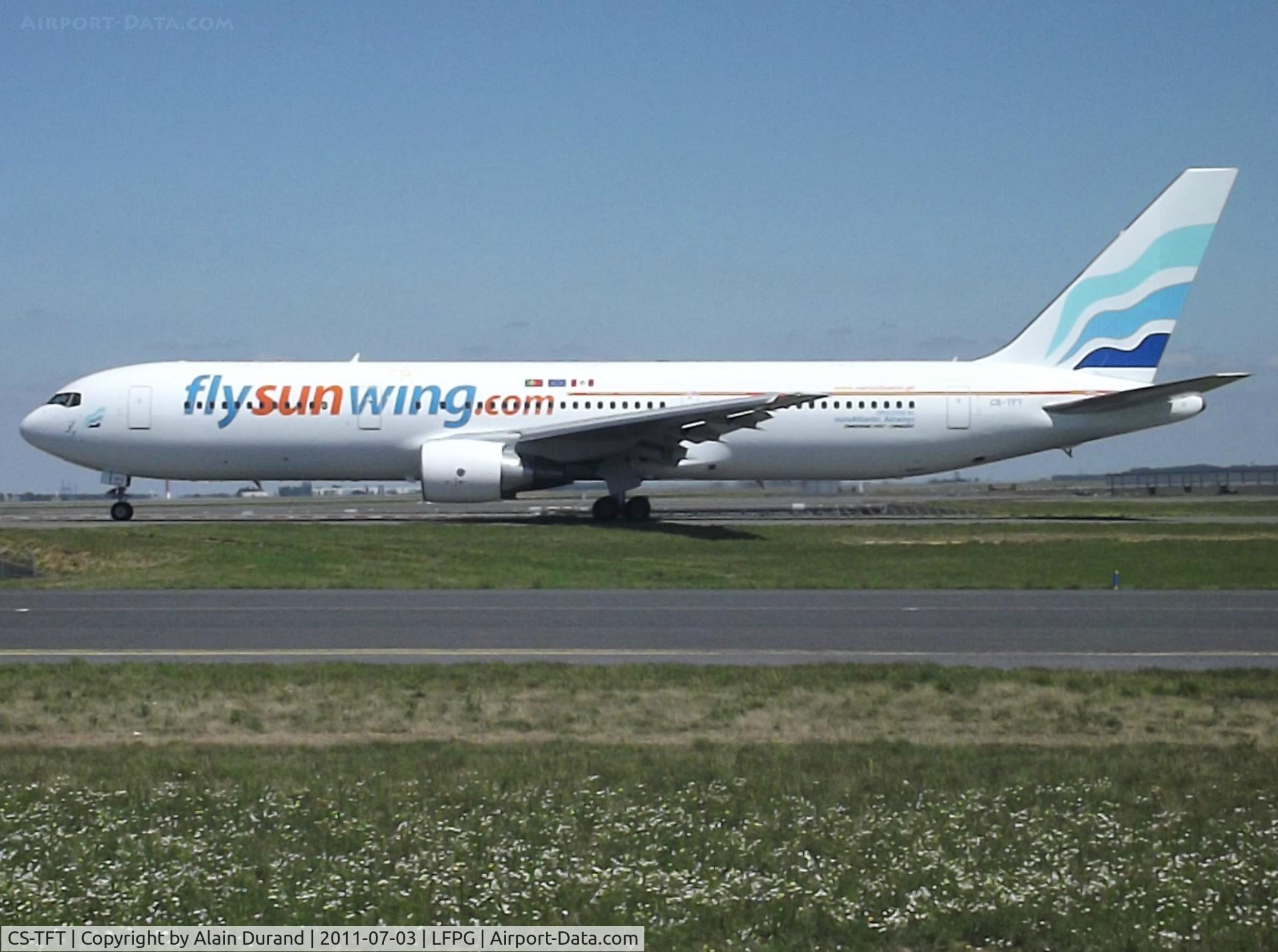 CS-TFT, 1993 Boeing 767-3Y0/ER C/N 26208, Boasting a rich life which saw her serving big names in the industry such as Aeroflot, American and Varig, c/n 505 was helping Sunwing in setting a network of routes serving Europe from points in Canada.