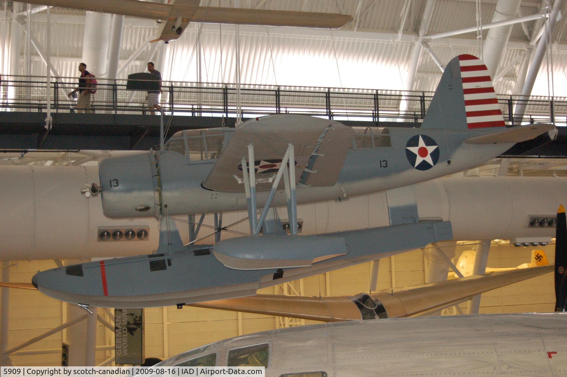 5909, 1942 Vought OS2U-3 Kingfisher C/N 2400, 1942 Vought OS2U-3 Kingfisher at the Steven F. Udvar-Hazy Center, Smithsonian National Air and Space Museum, Chantilly, VA