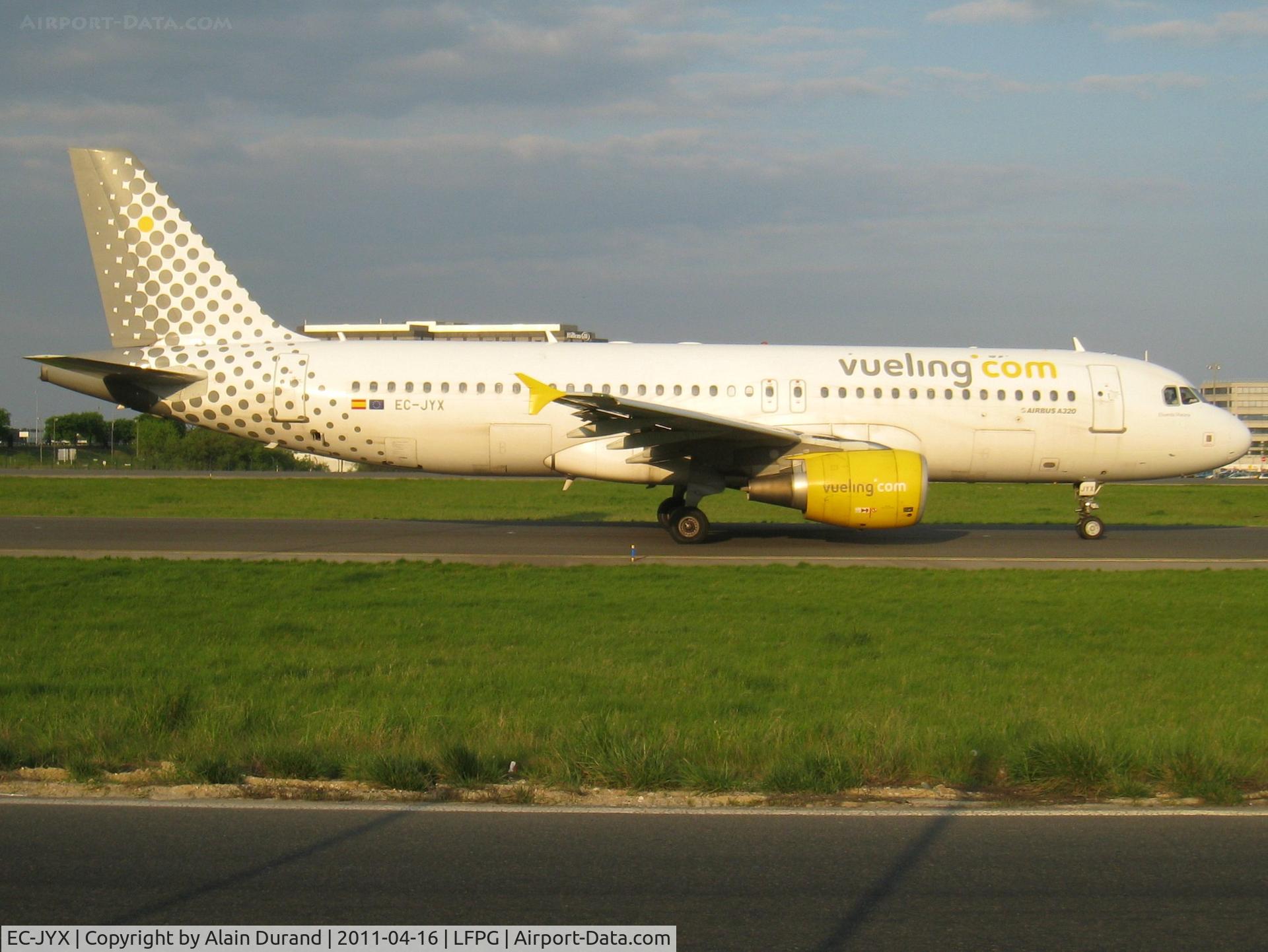 EC-JYX, 2006 Airbus A320-214 C/N 2962, Named Elisenda Masana, taxying to runway 08L