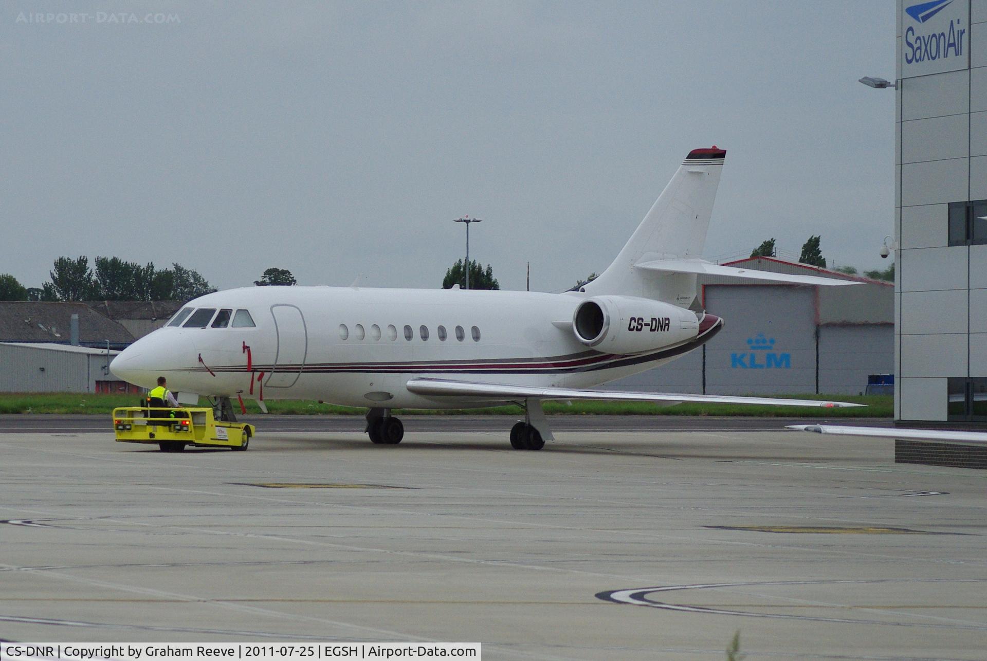 CS-DNR, 2000 Dassault Falcon 2000 C/N 120, Being moved.
