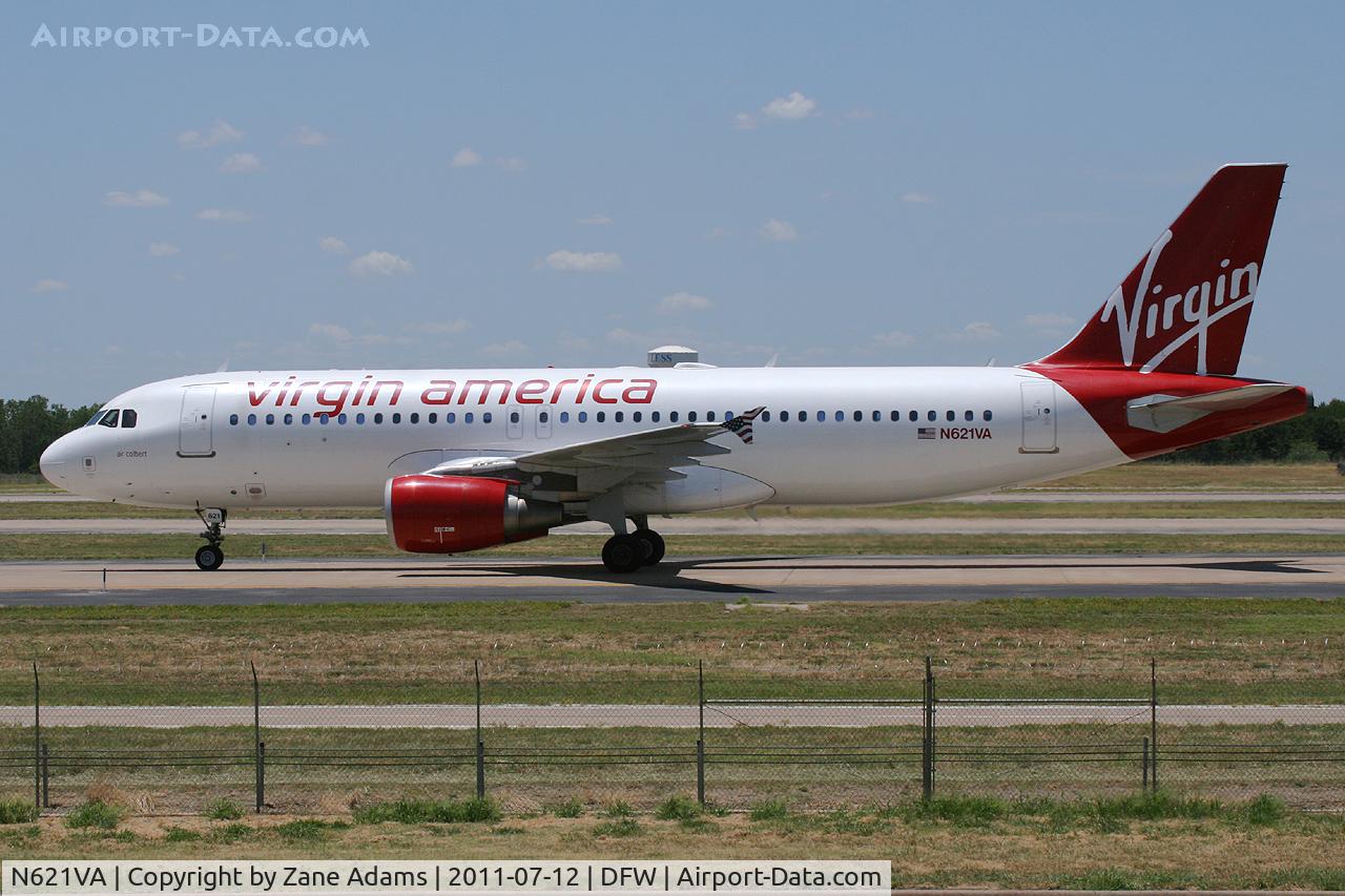 N621VA, 2005 Airbus A320-214 C/N 2616, Virgin America at DFW Airport